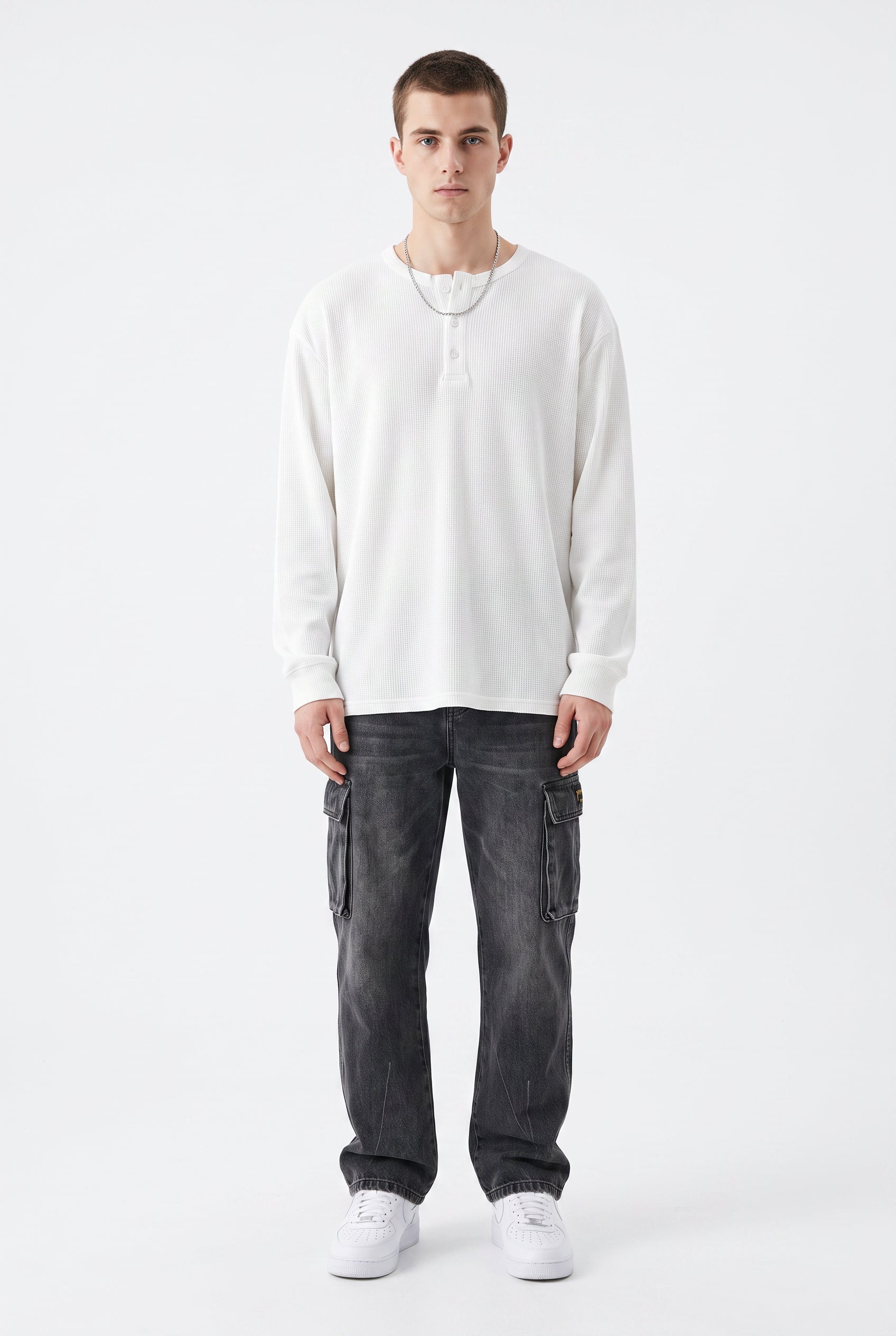 White Dropped Shoulder Oversized Tee