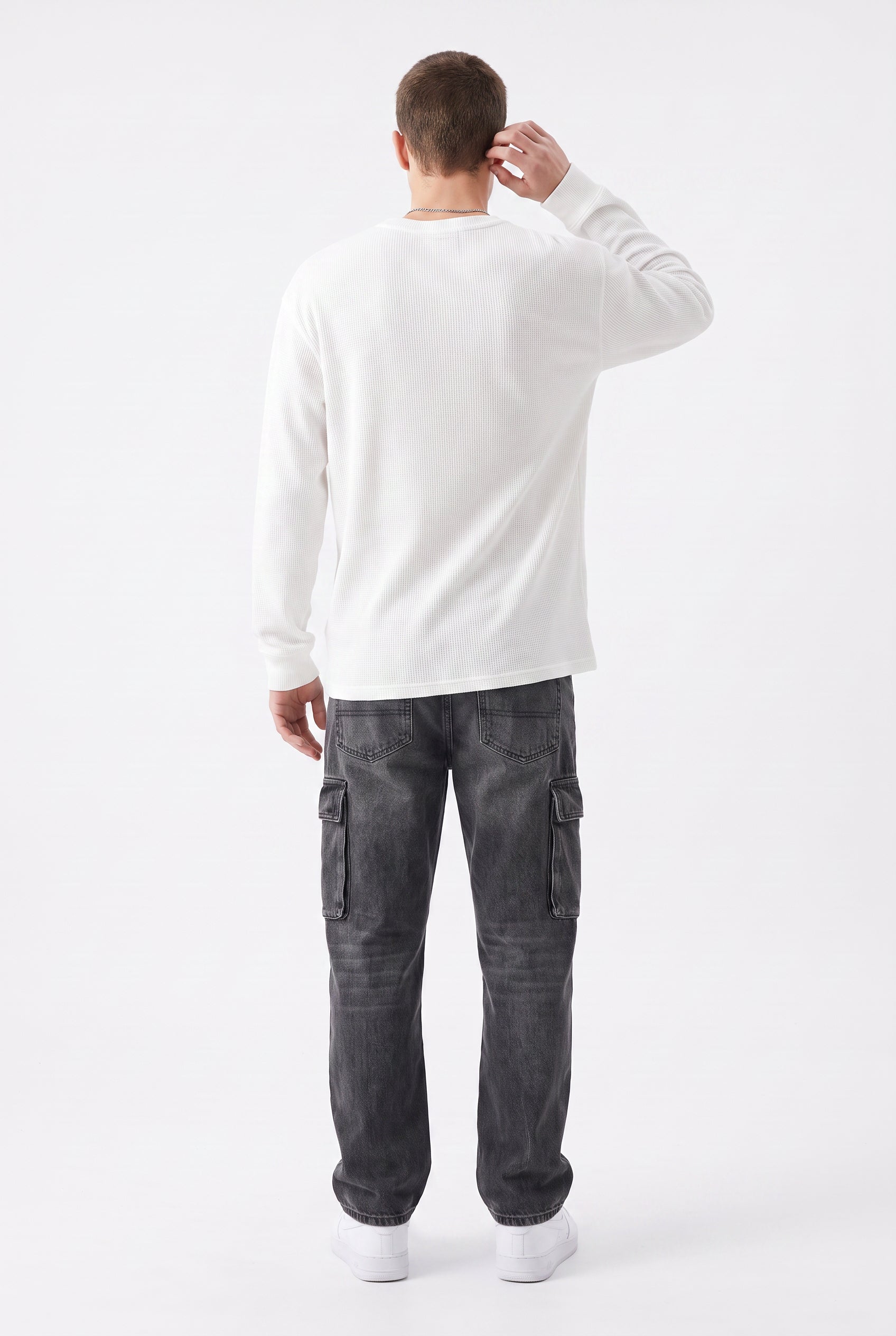 White Dropped Shoulder Oversized Tee