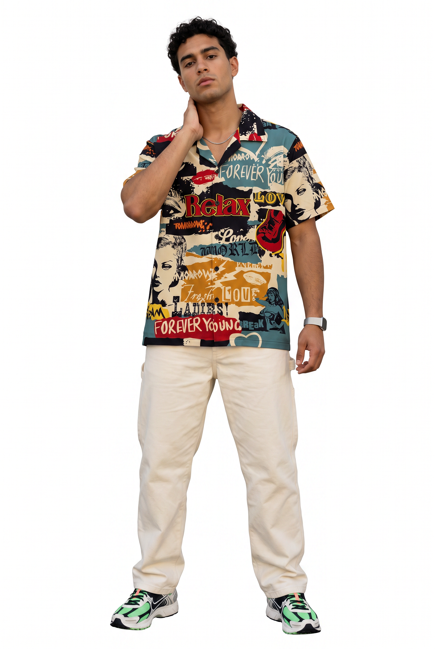 Black Chest Pocket Casual Shirt