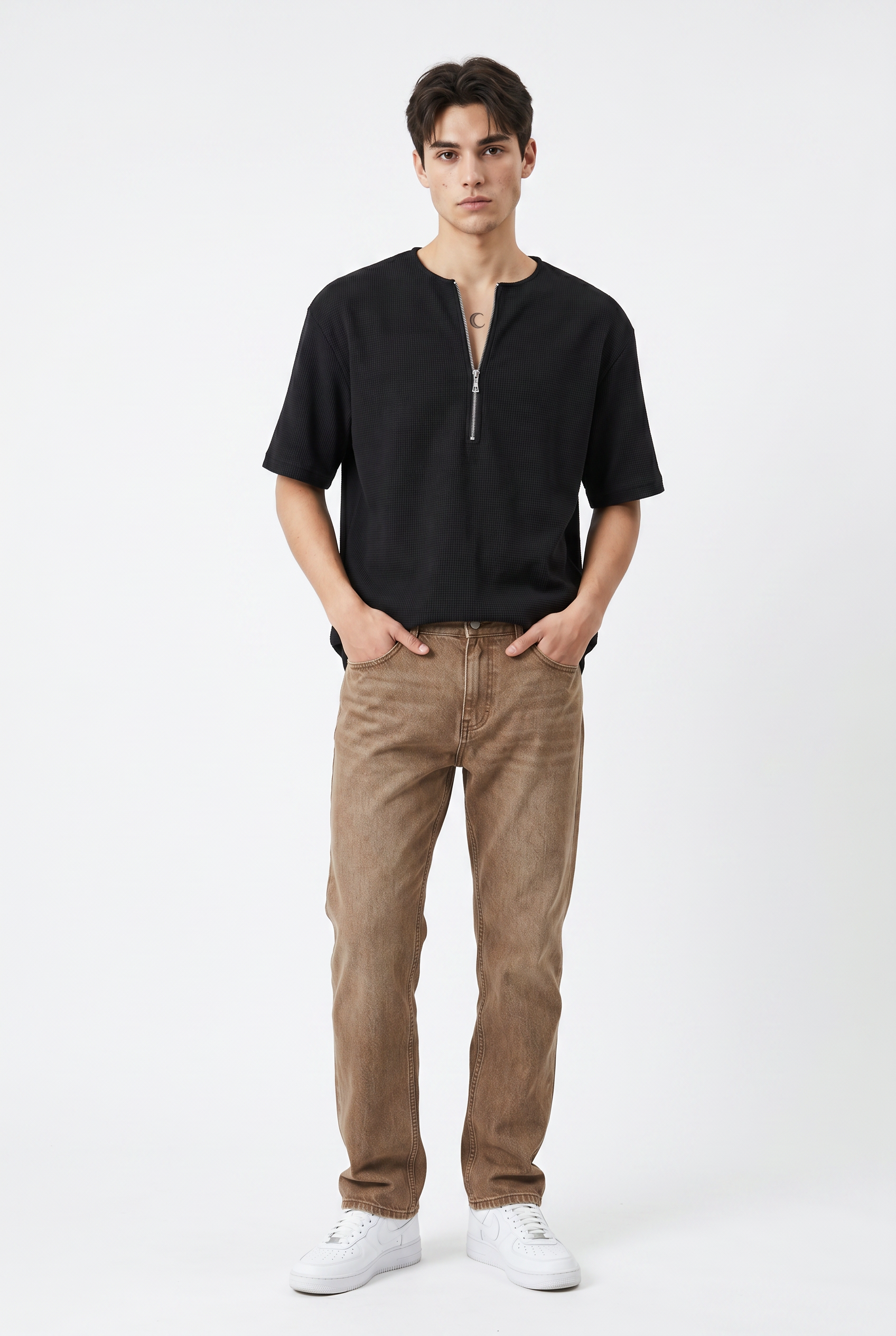 Black Relaxed Graphic Tee