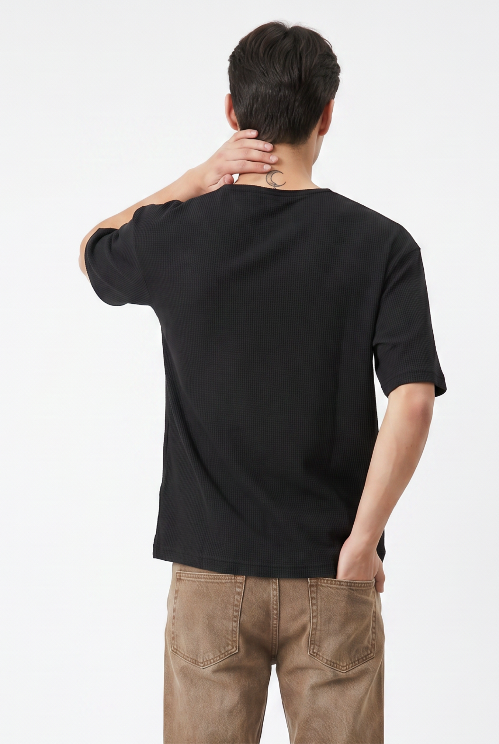 Black Relaxed Graphic Tee