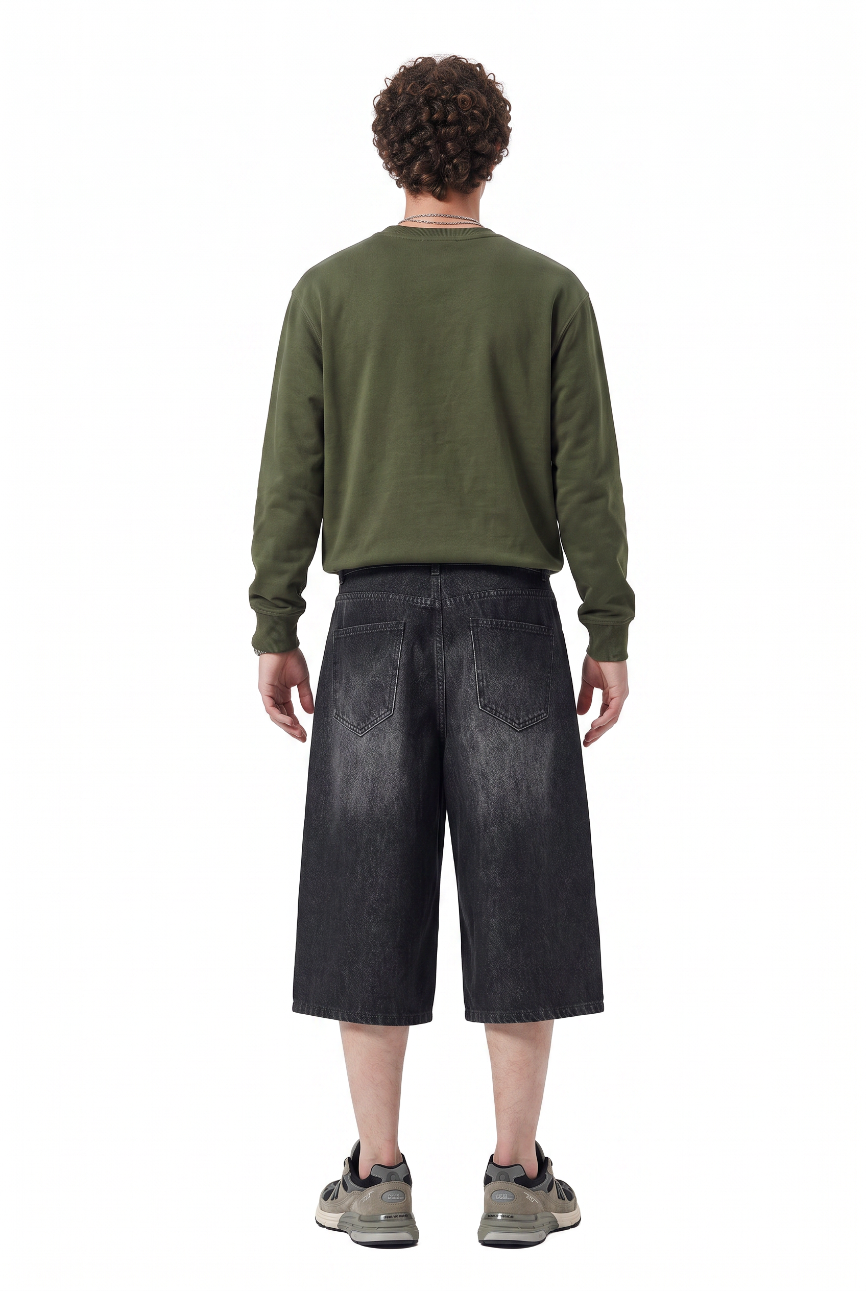 Black Drawstring Regular Shorts