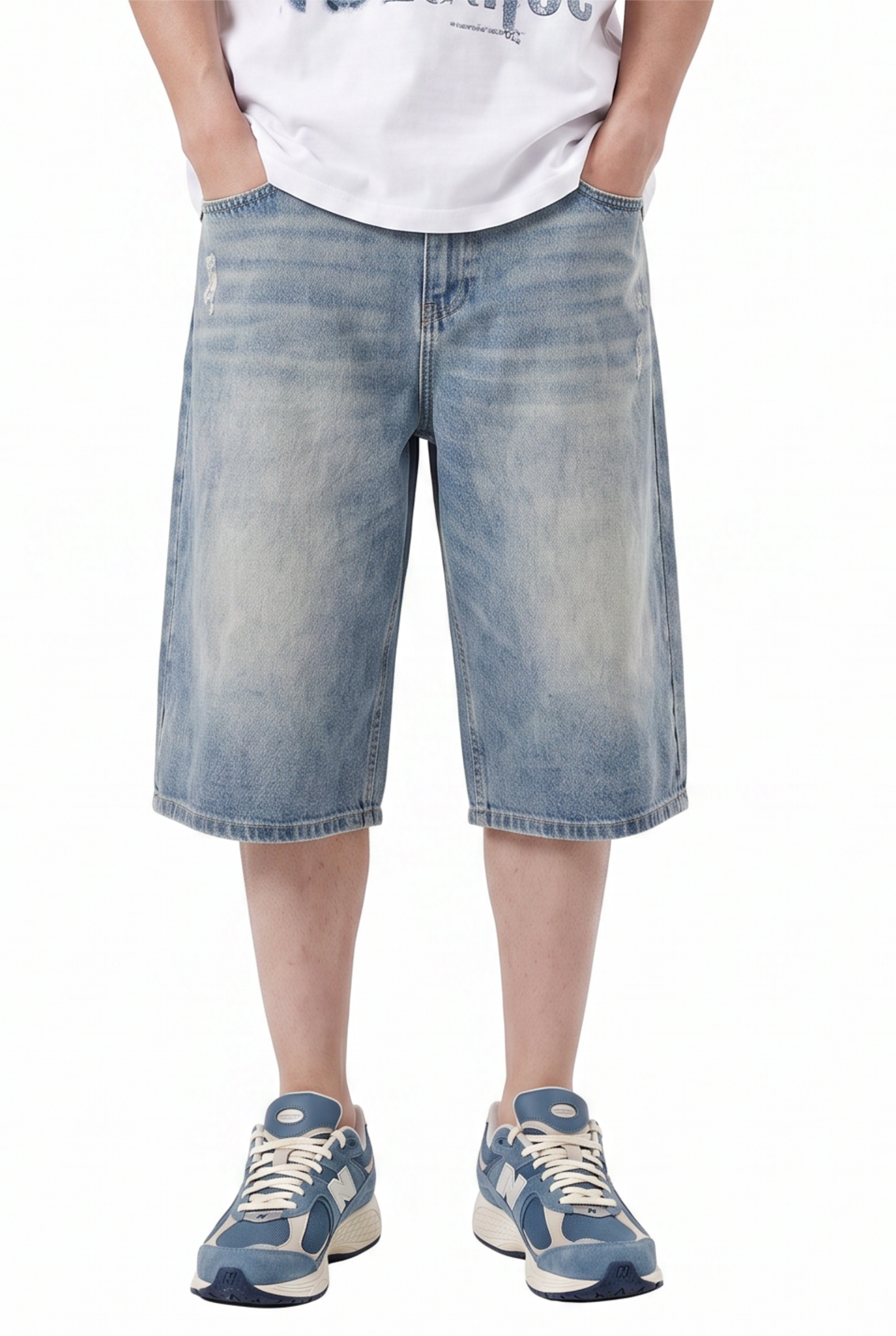Navy Drawstring Regular Shorts