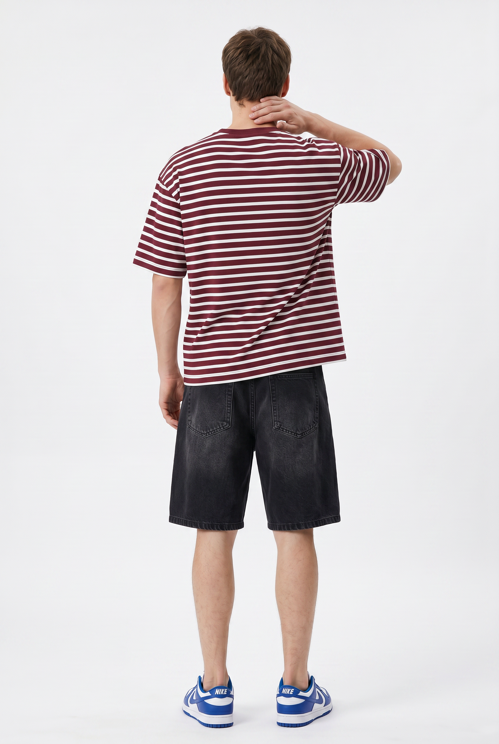 Black Relaxed Drawstring Shorts