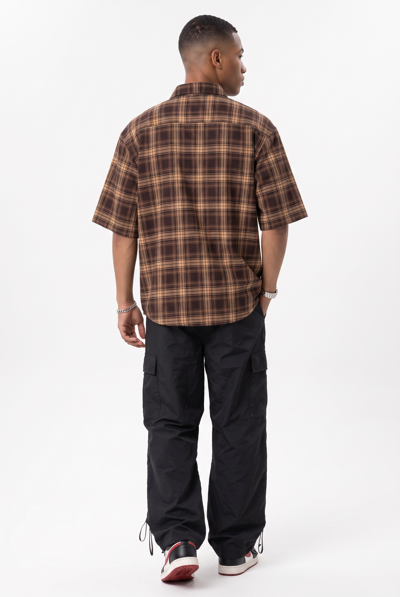 Brown Chest Pocket Casual Shirt