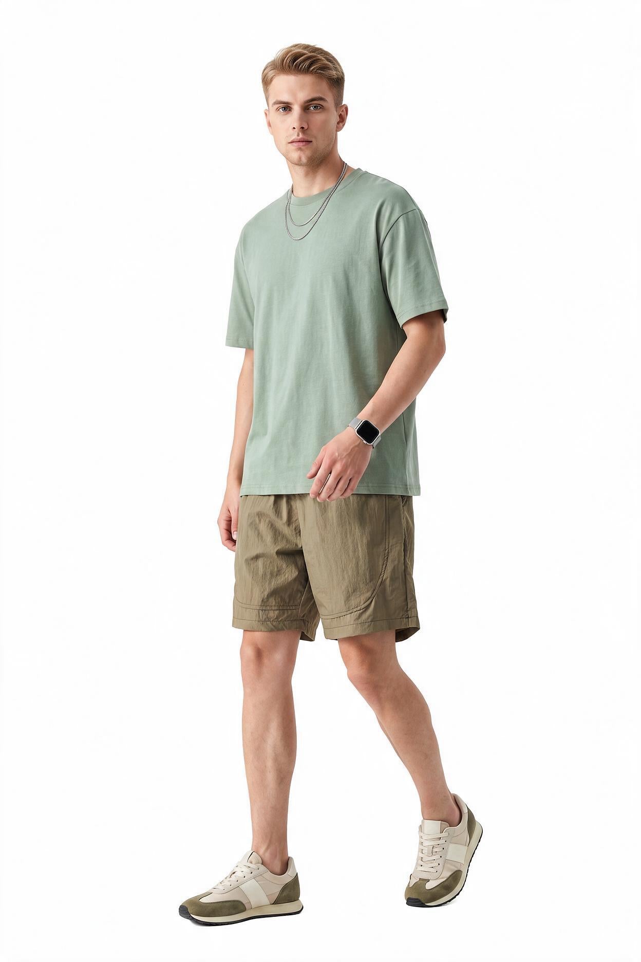 Olive Cargo Regular Shorts