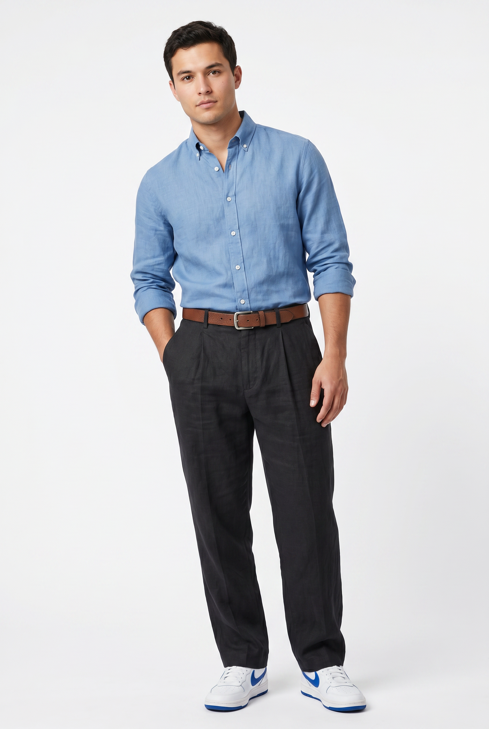 Black Relaxed Casual Trouser