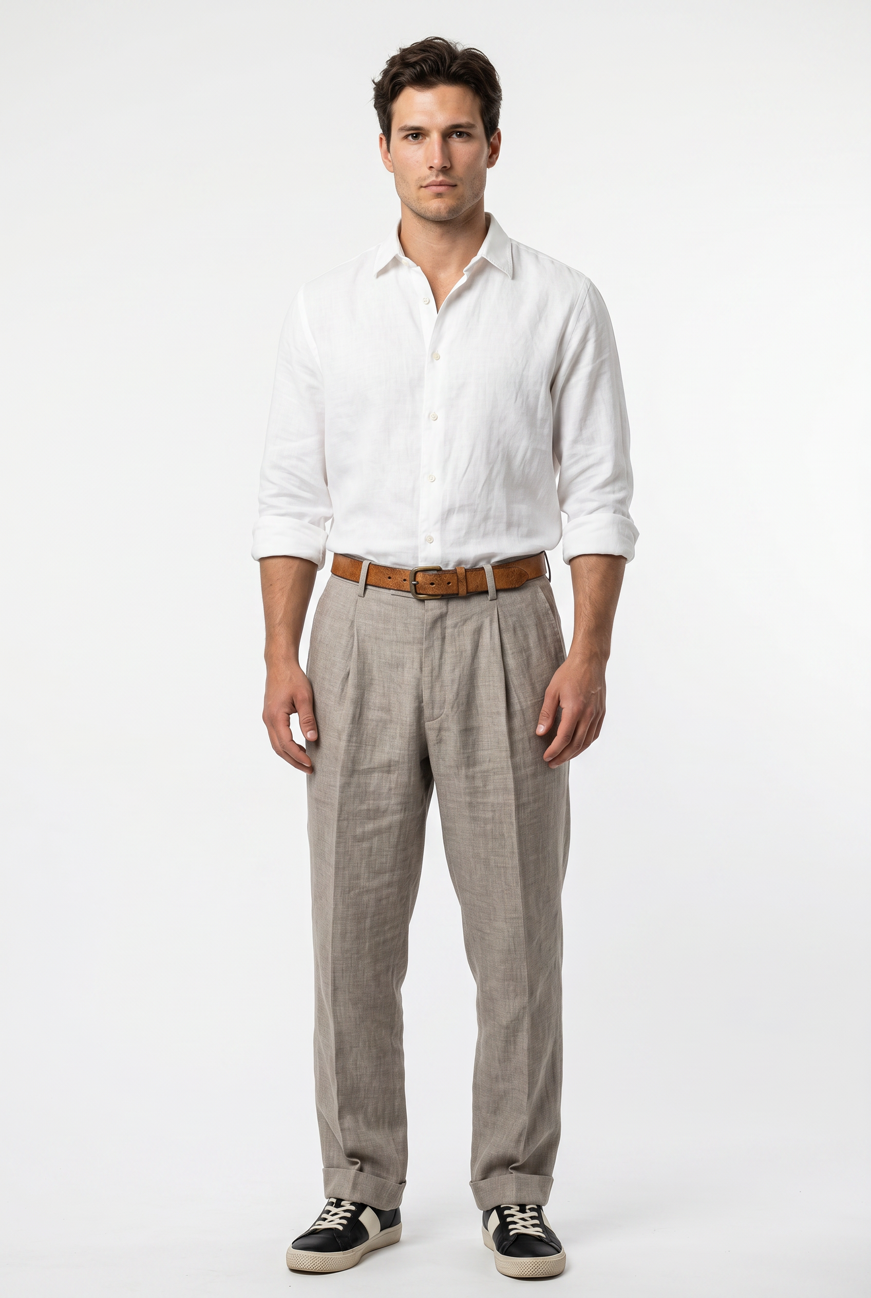 Taupe Relaxed Casual Trouser