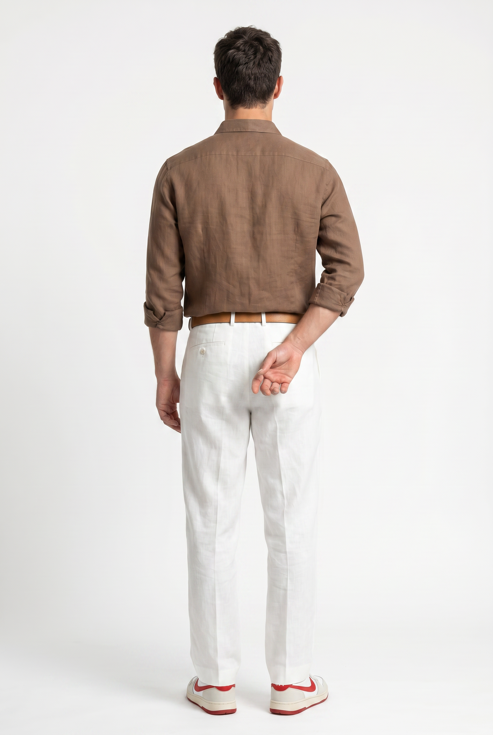 White Relaxed Casual Trouser