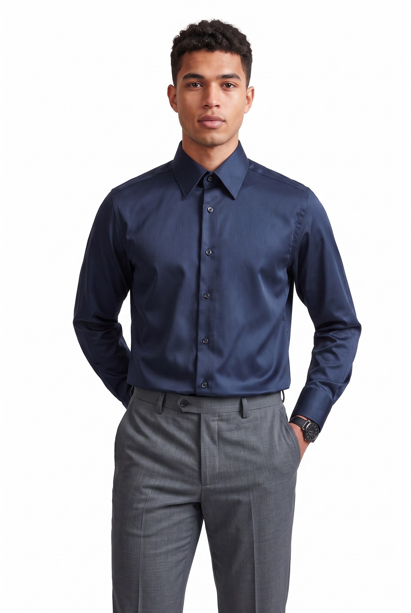 Sky Blue Slim Formal Shirt