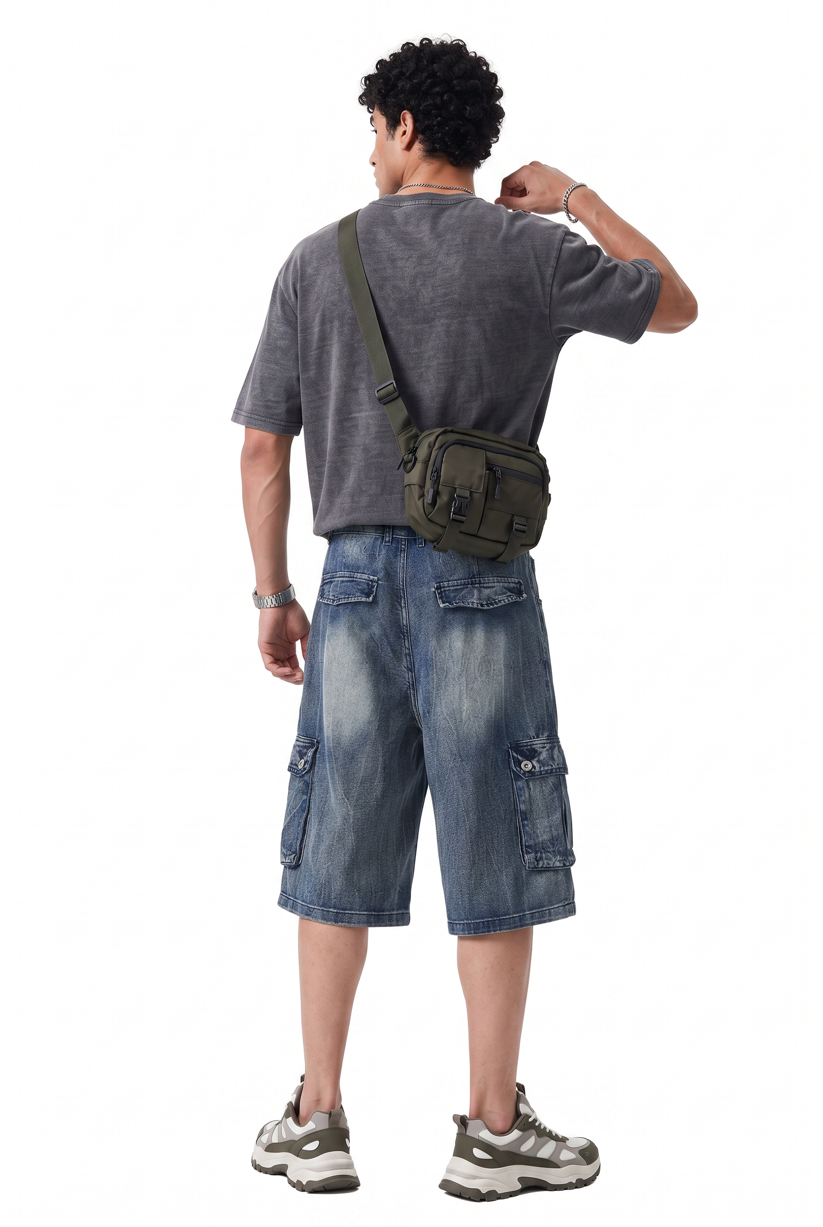 Navy Drawstring Regular Shorts