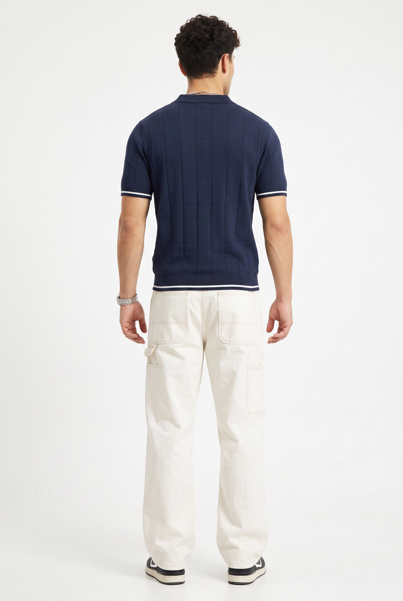 Sky Blue Chest Pocket Crew Tee
