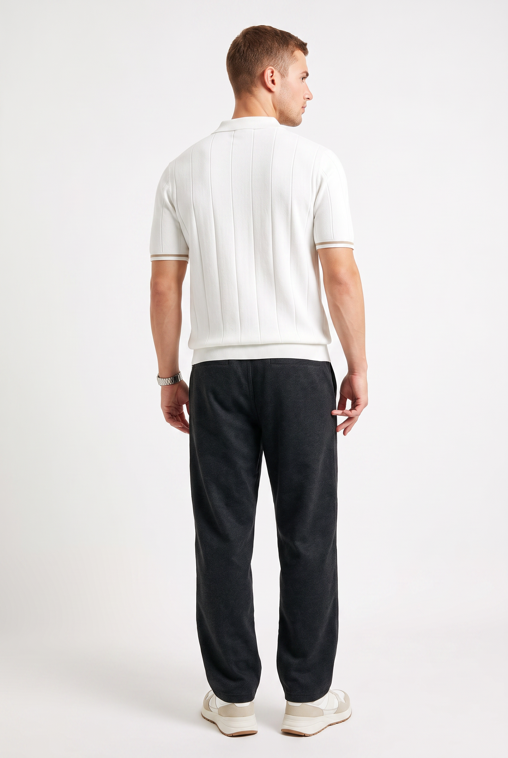 White Oversized Crew Neck Tee
