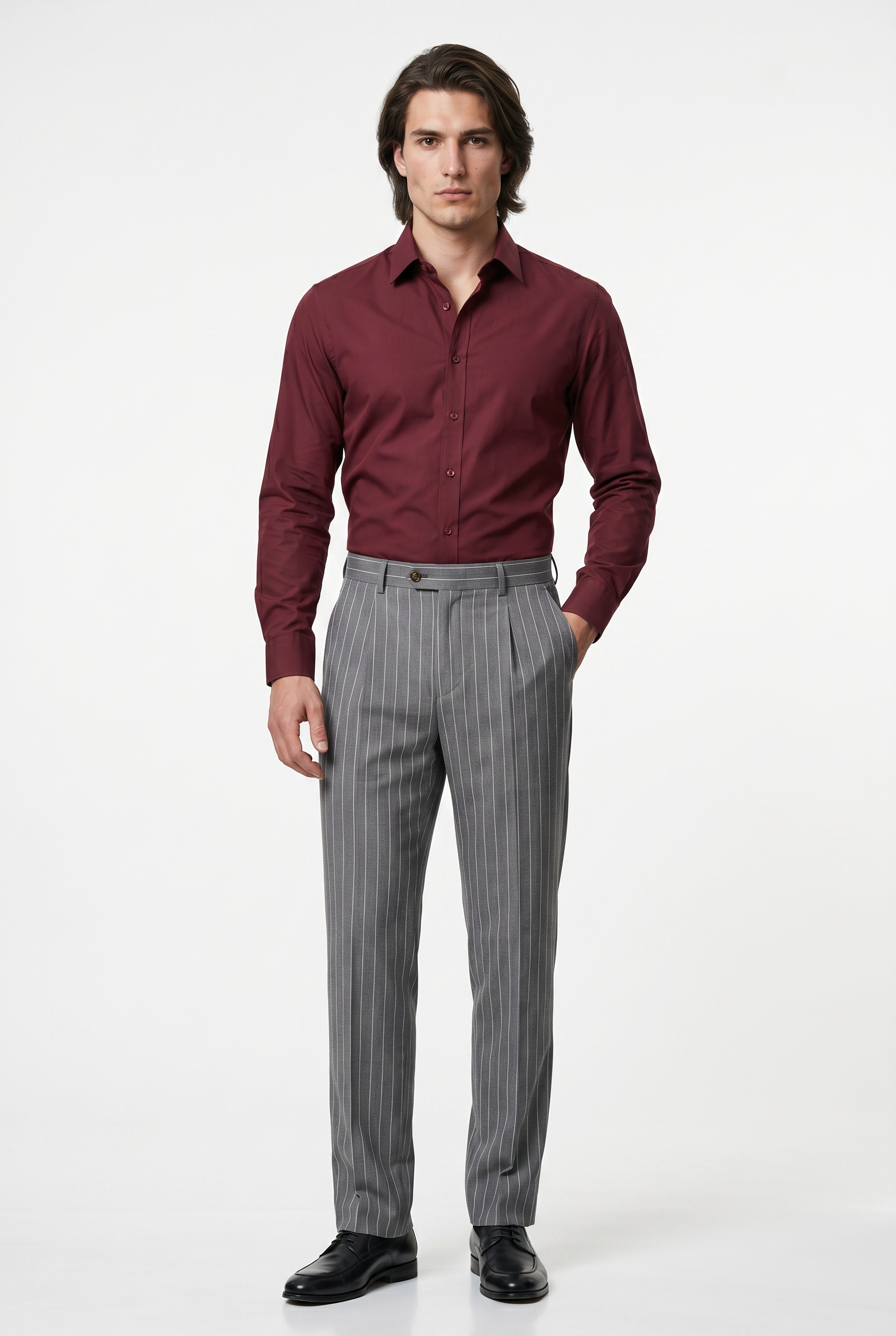 Grey Slim Formal Trouser