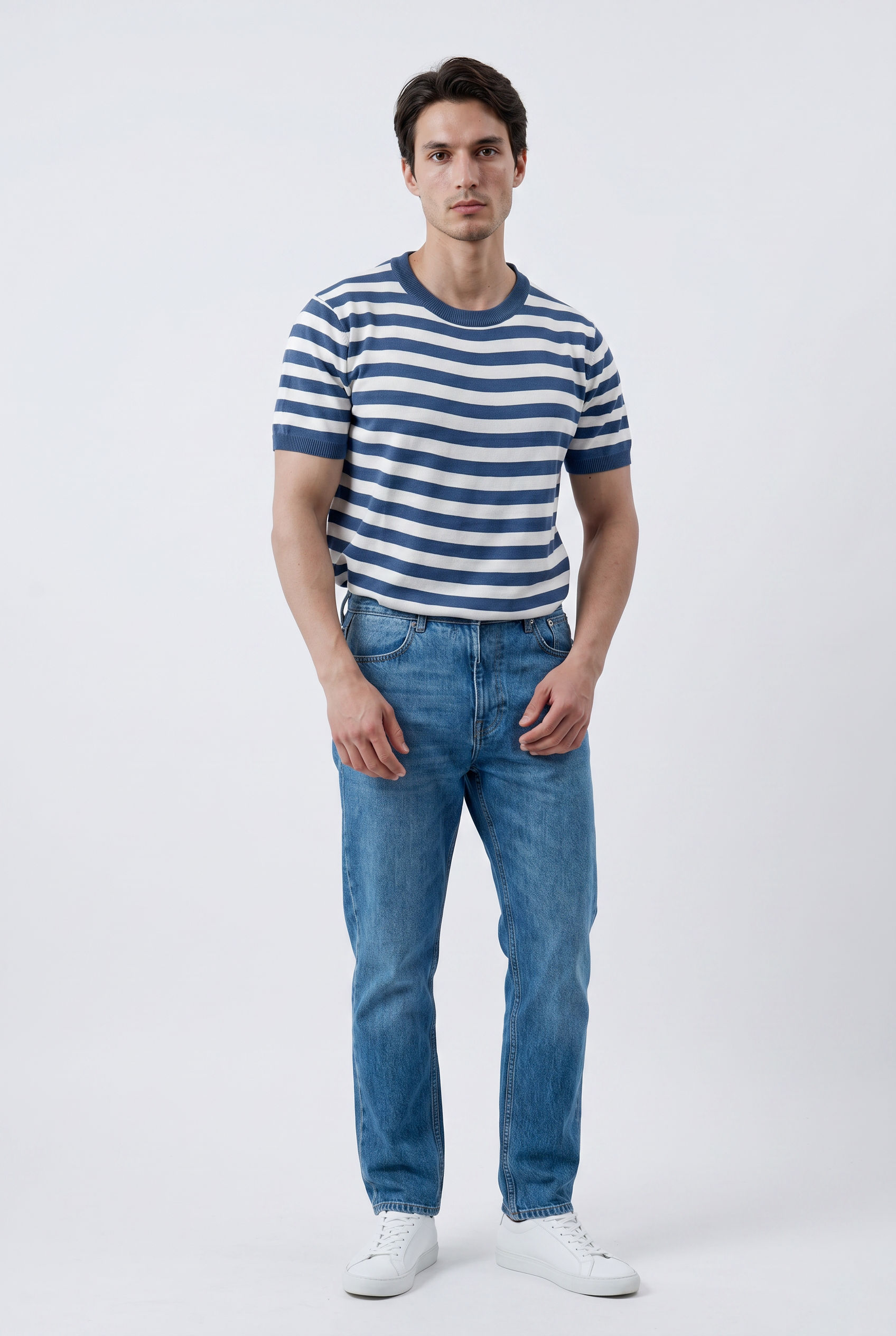 Blue Relaxed Graphic Tee