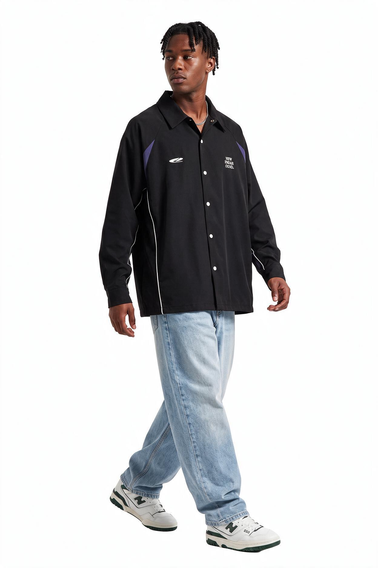 Black Chest Pocket Casual Shirt