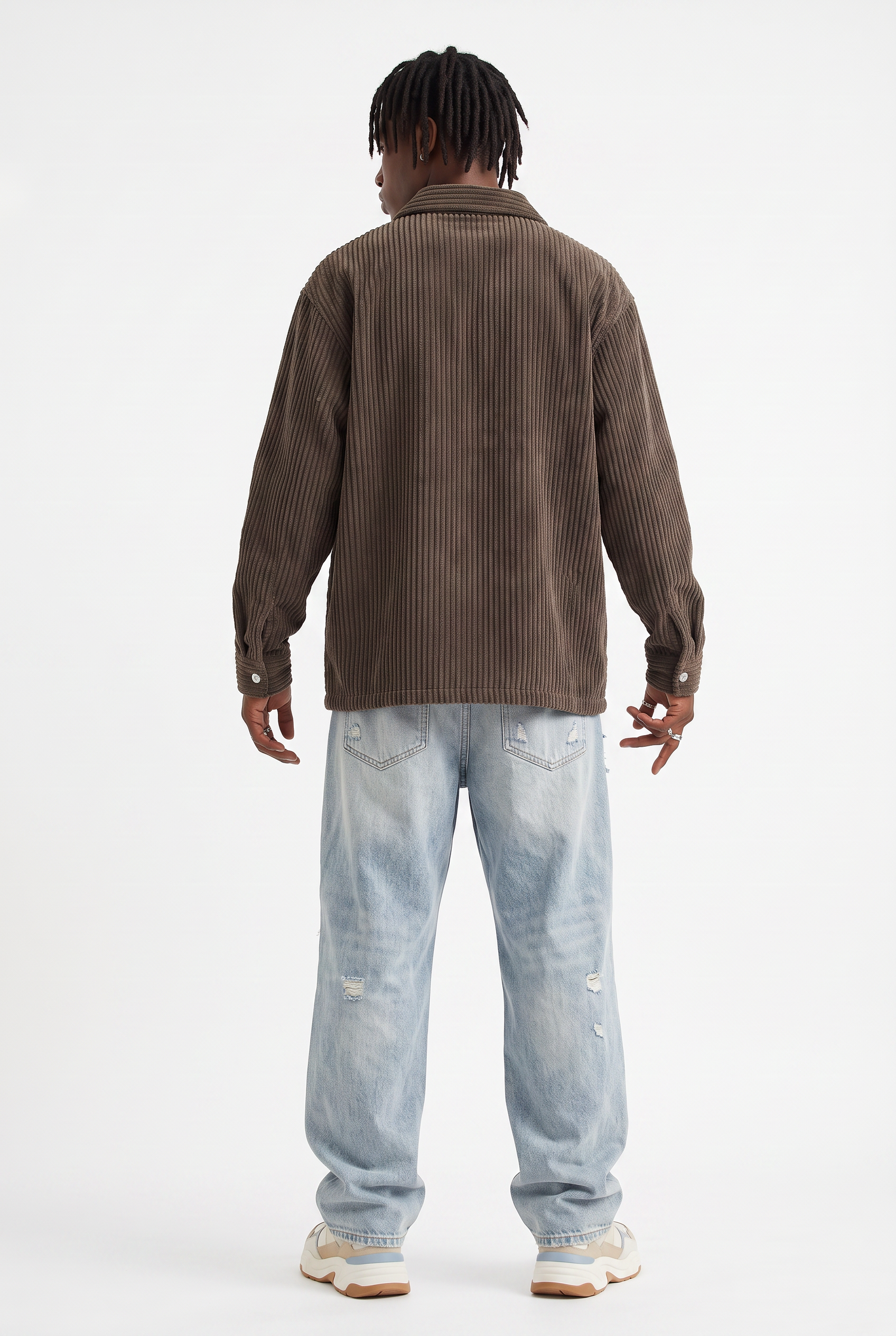 Brown Chest Pocket Casual Shirt