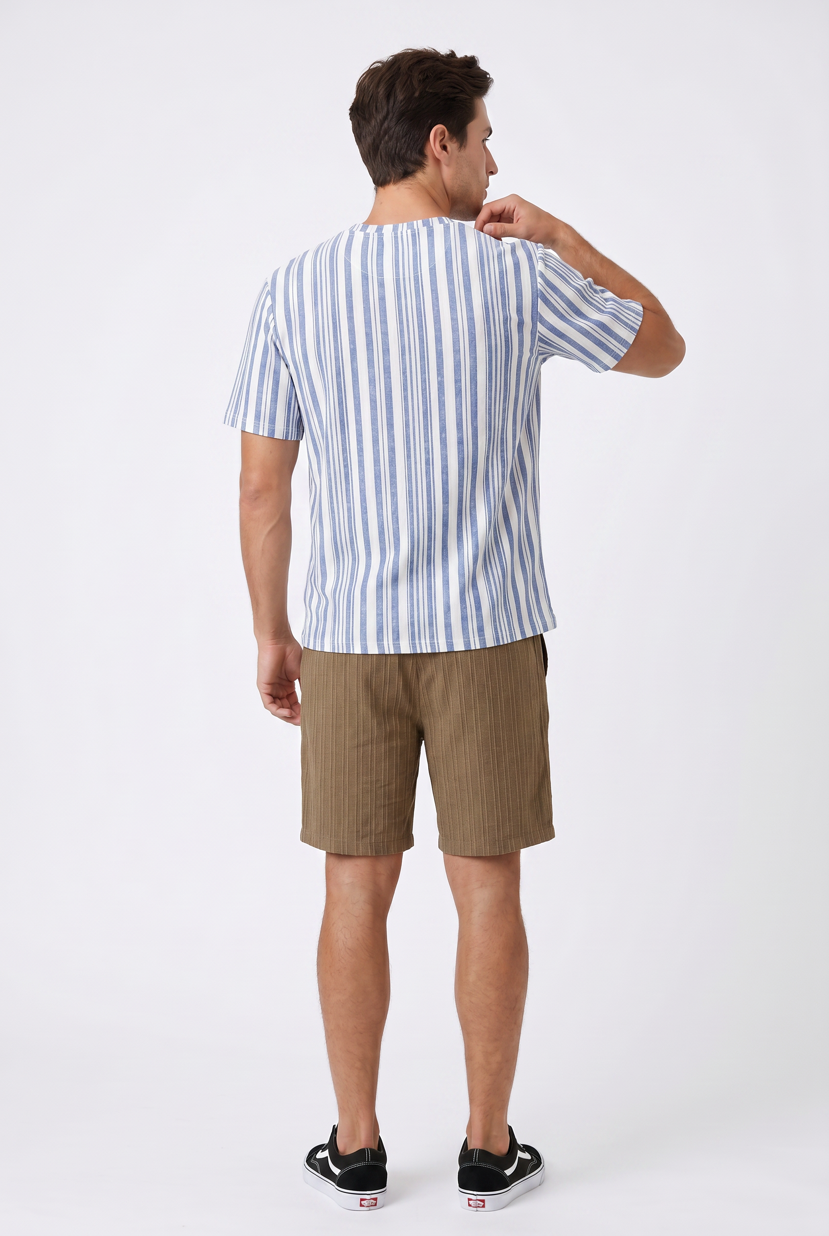 Brown Relaxed Chino Shorts