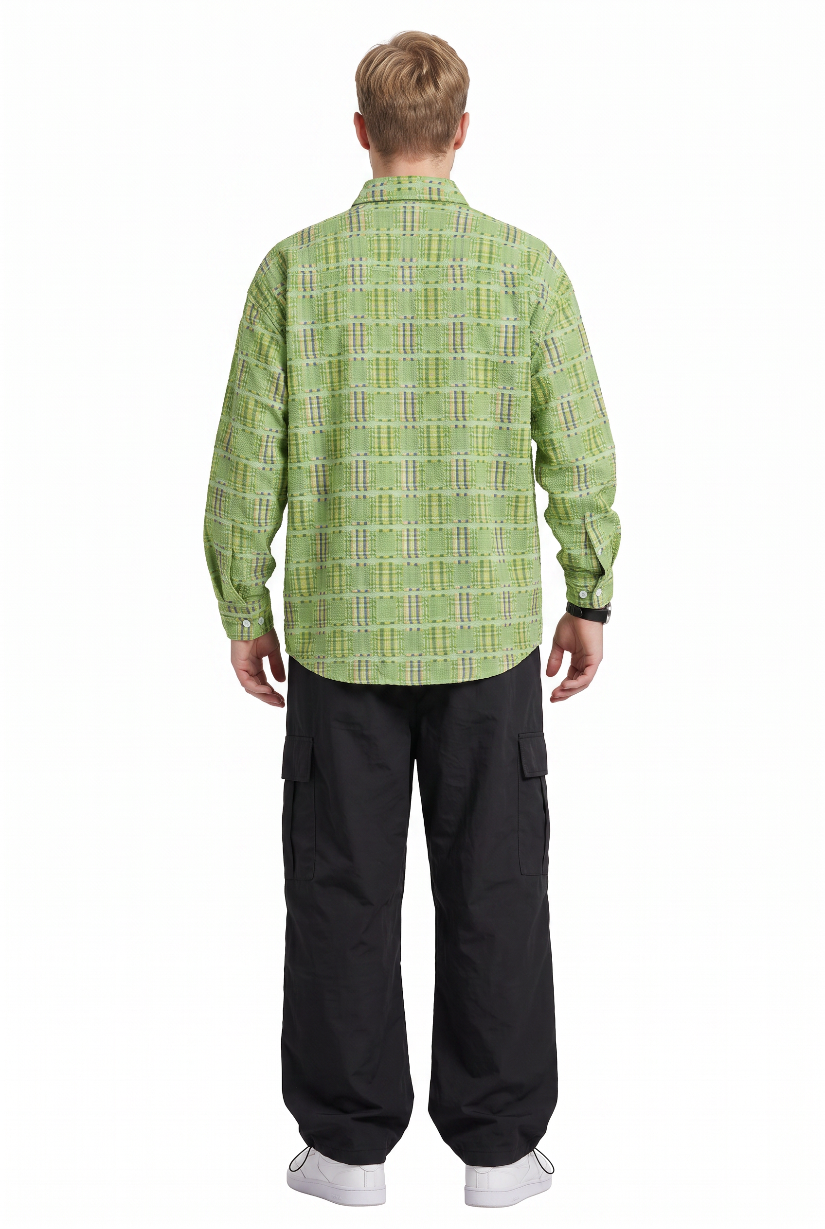 Olive Chest Pocket Casual Shirt