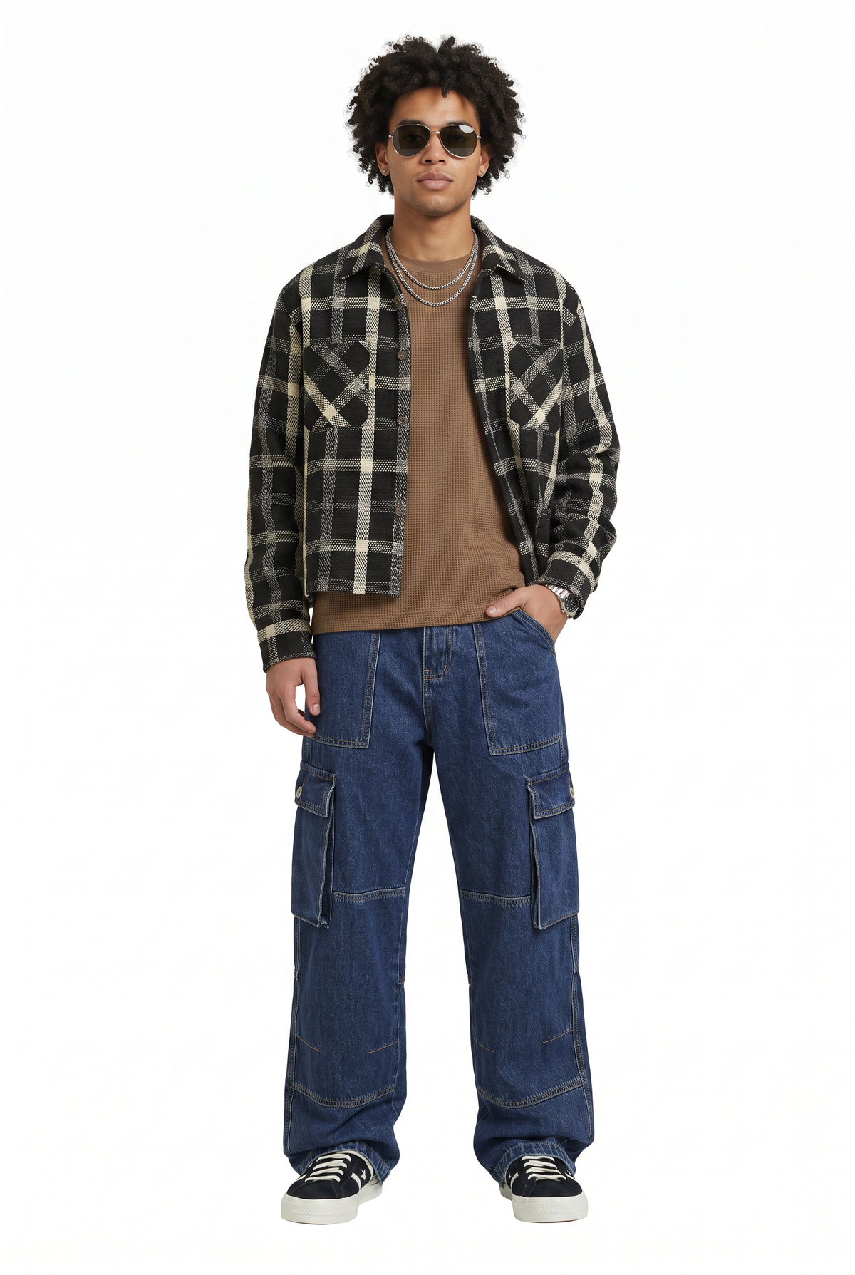 Cargo Indigo Denim Trousers