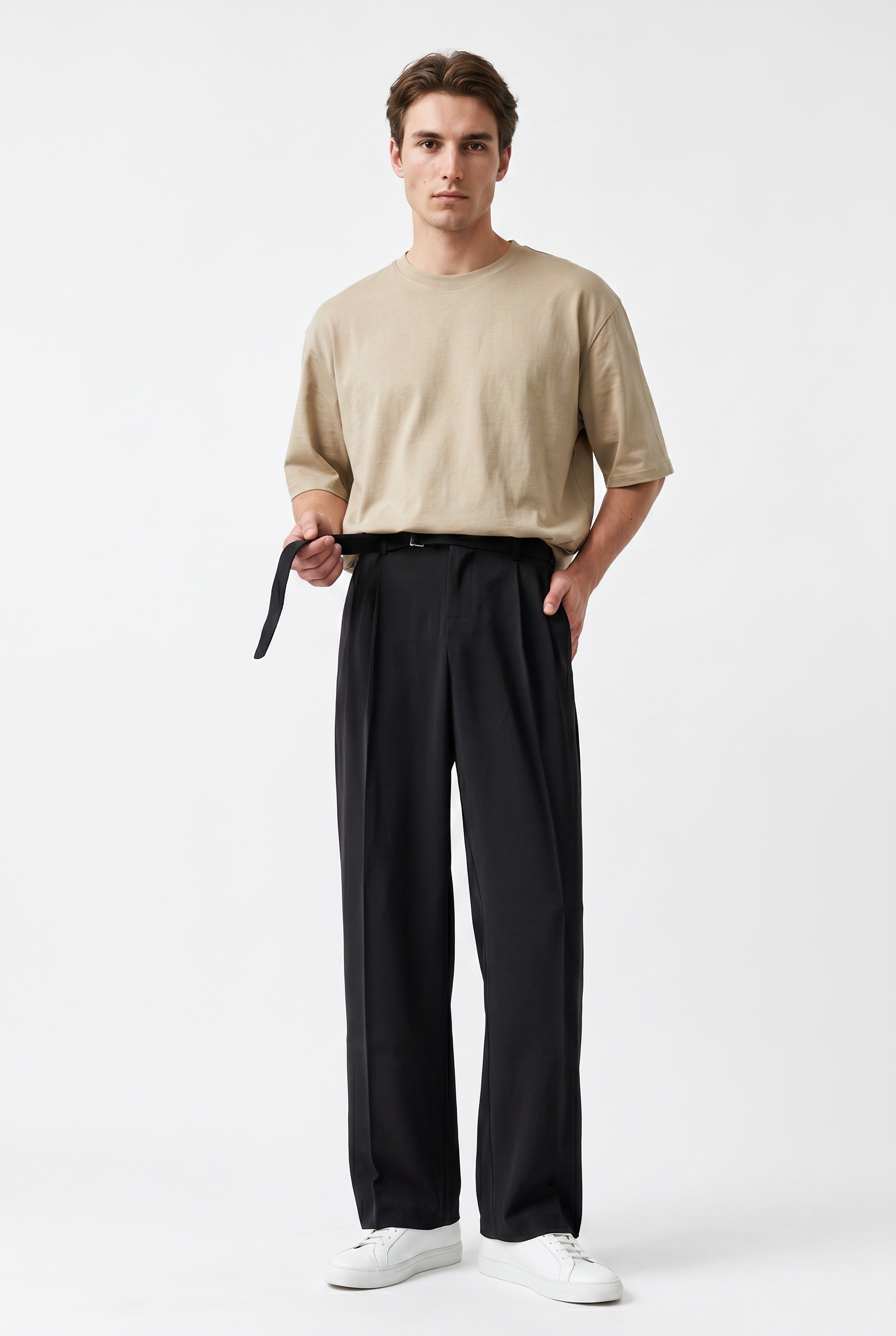 Black Relaxed Casual Trouser