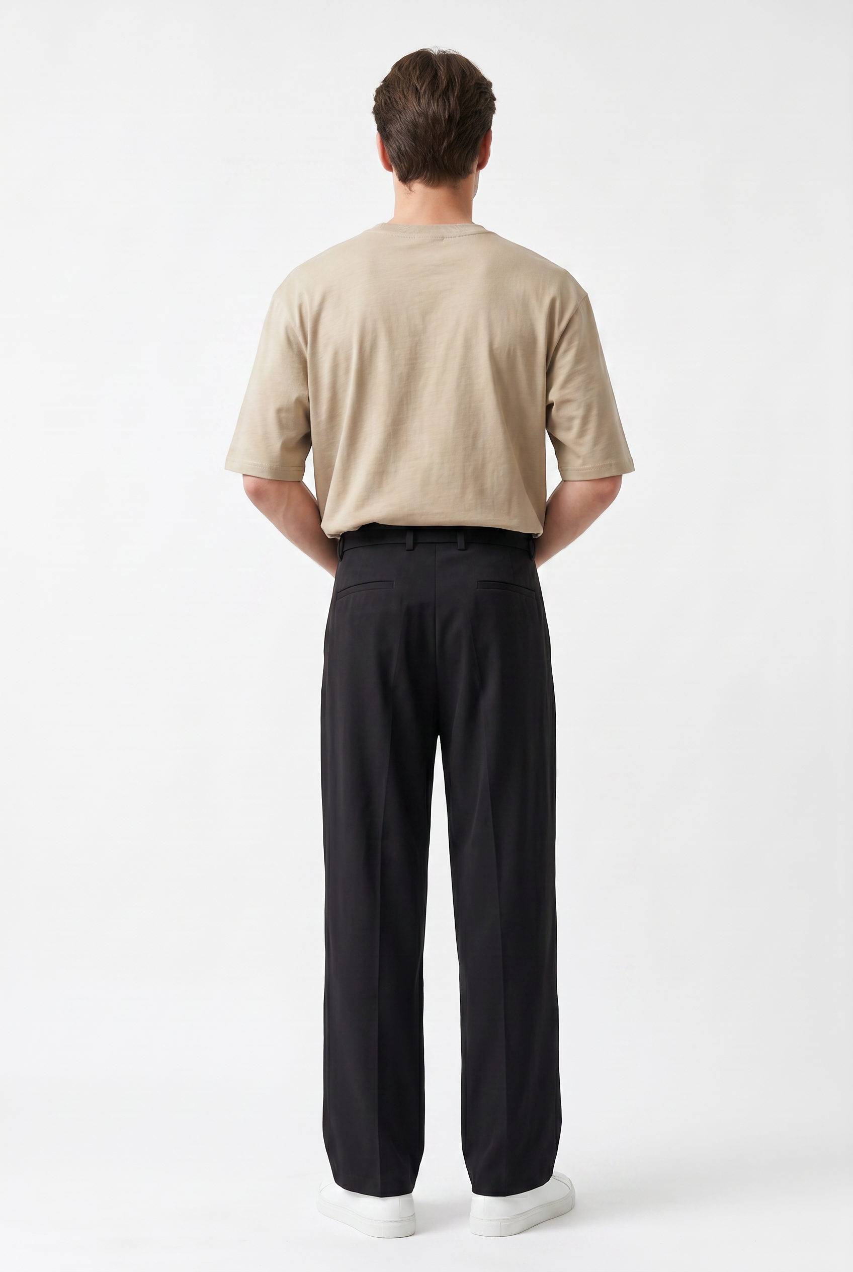 Black Relaxed Casual Trouser