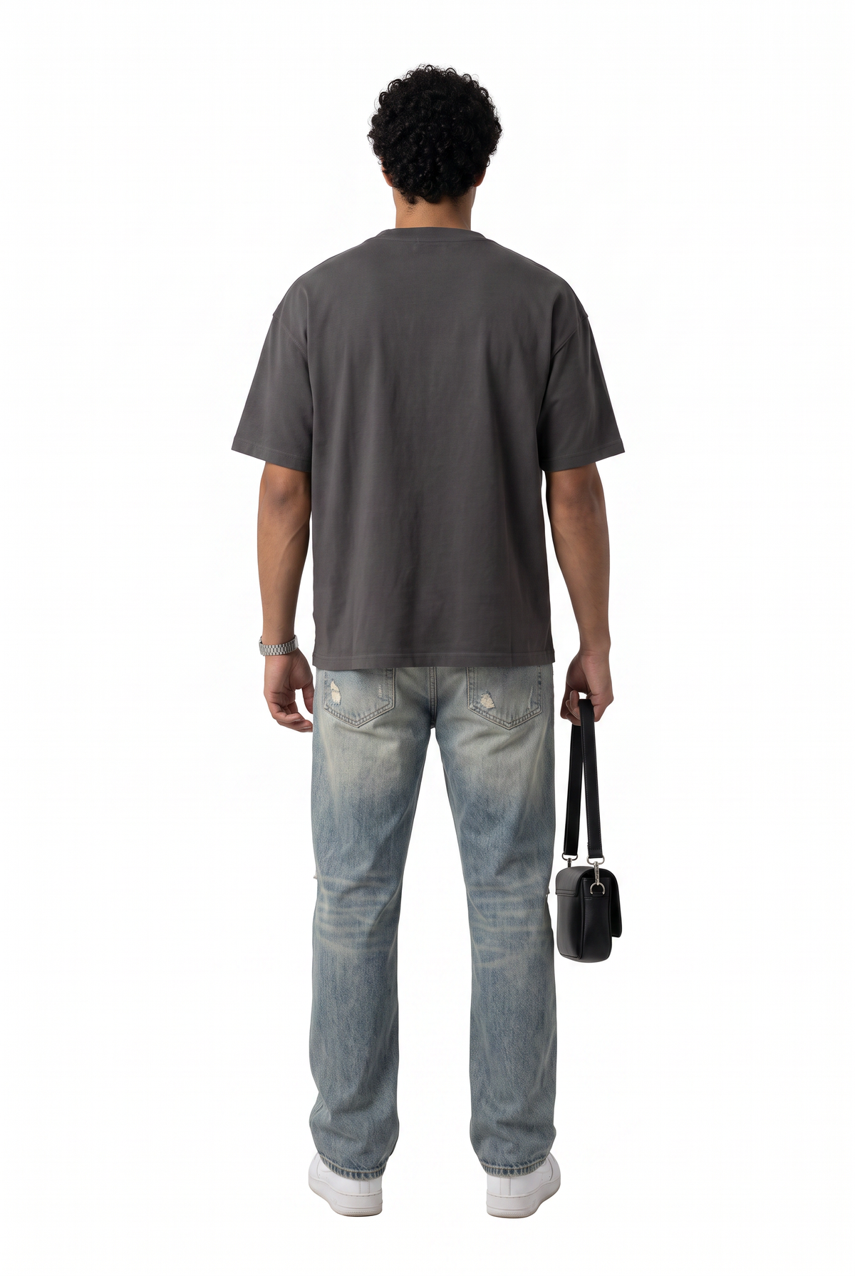 Charcoal Oversized Graphic Tee
