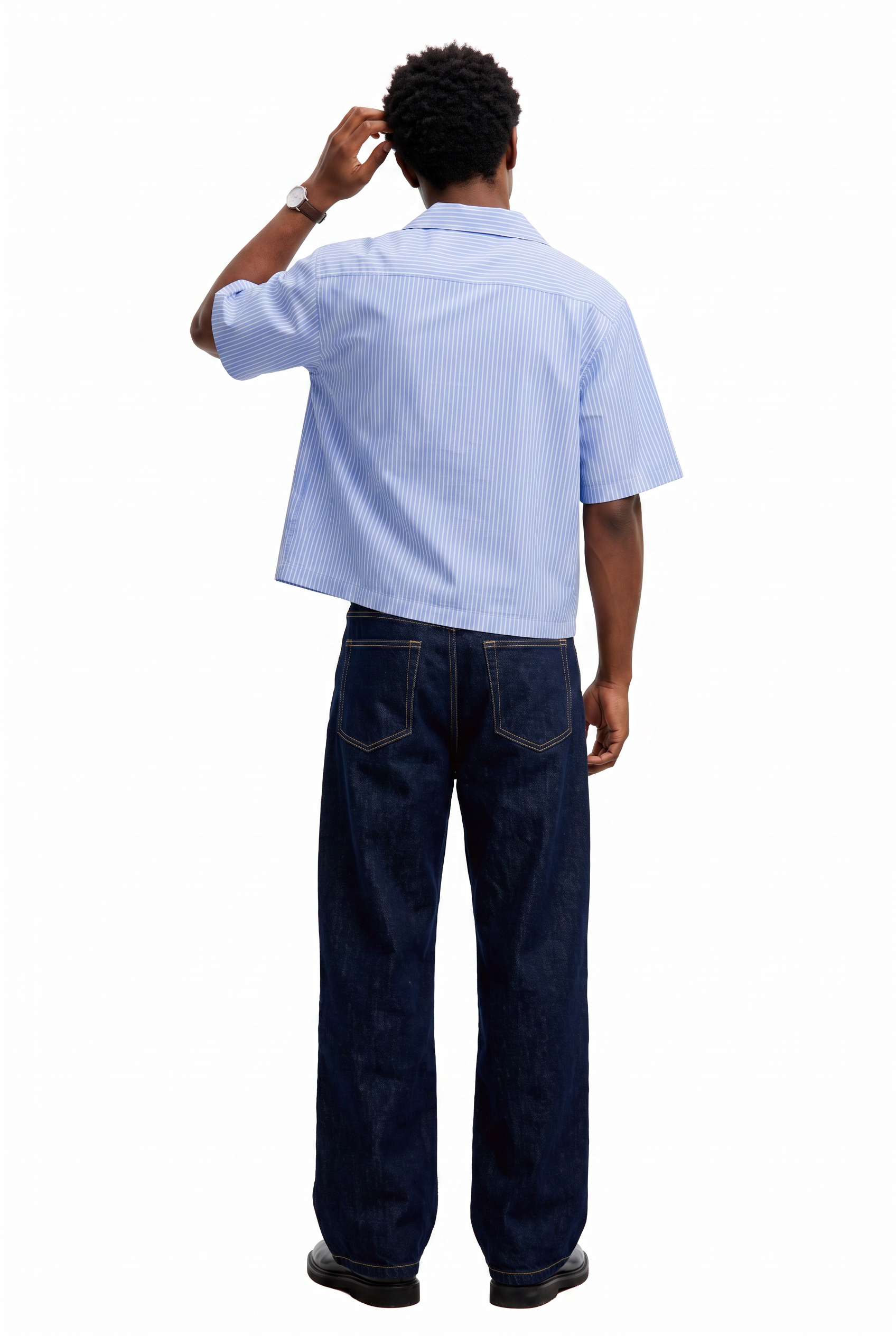 Sky Blue Chest Pocket Casual Shirt