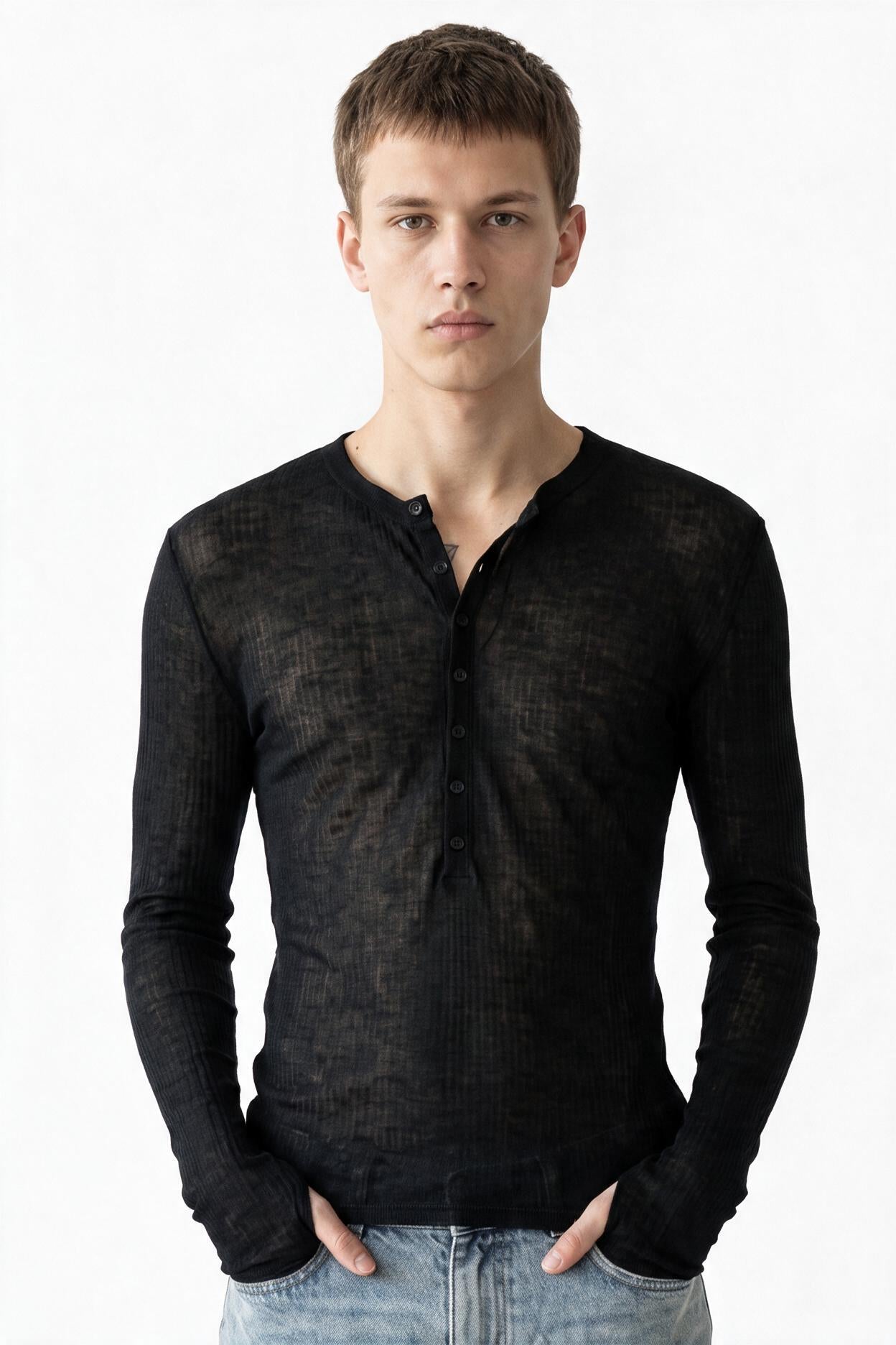 Black Dropped Shoulder Oversized Tee
