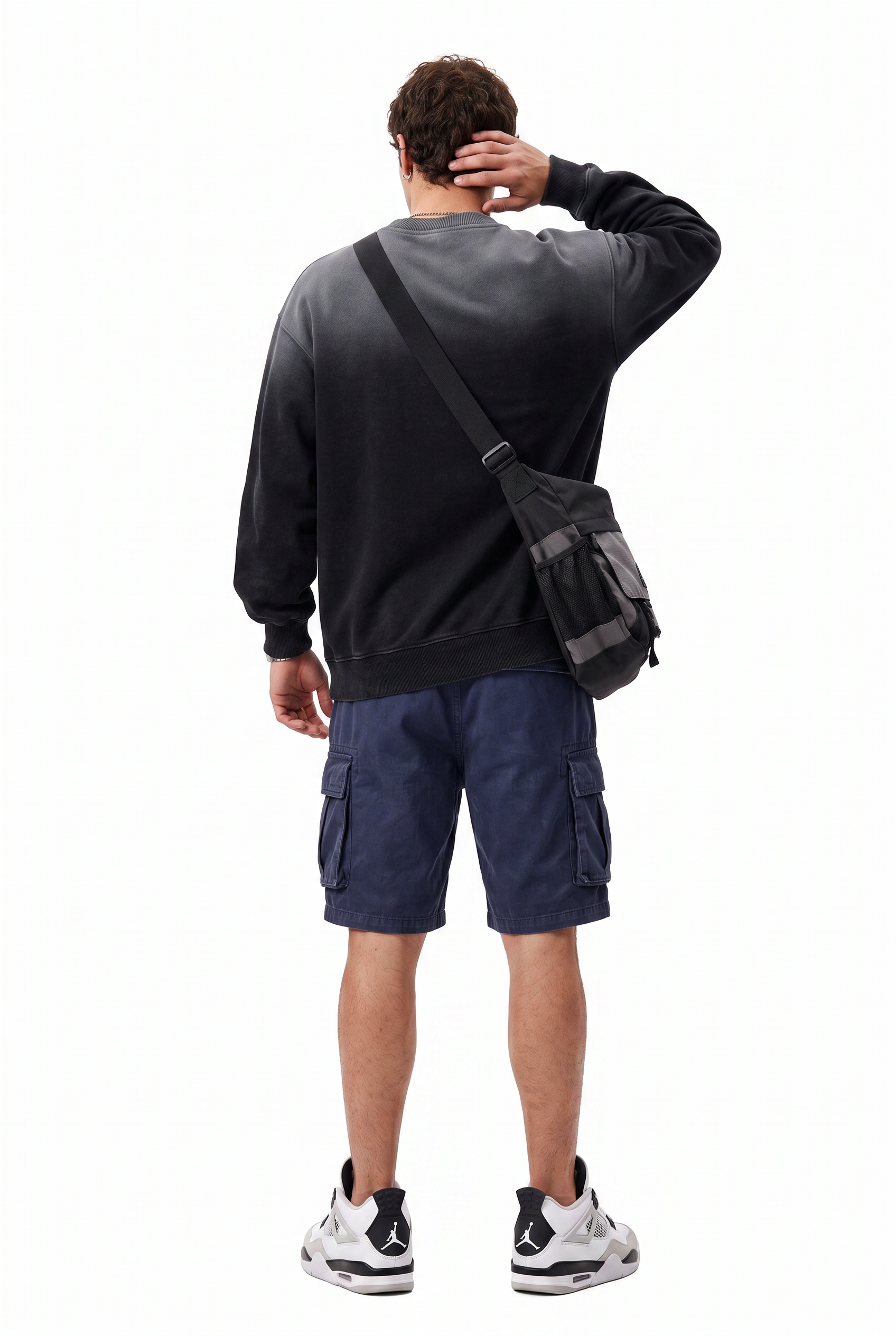 Black Dropped Shoulder Oversized Sweatshirt