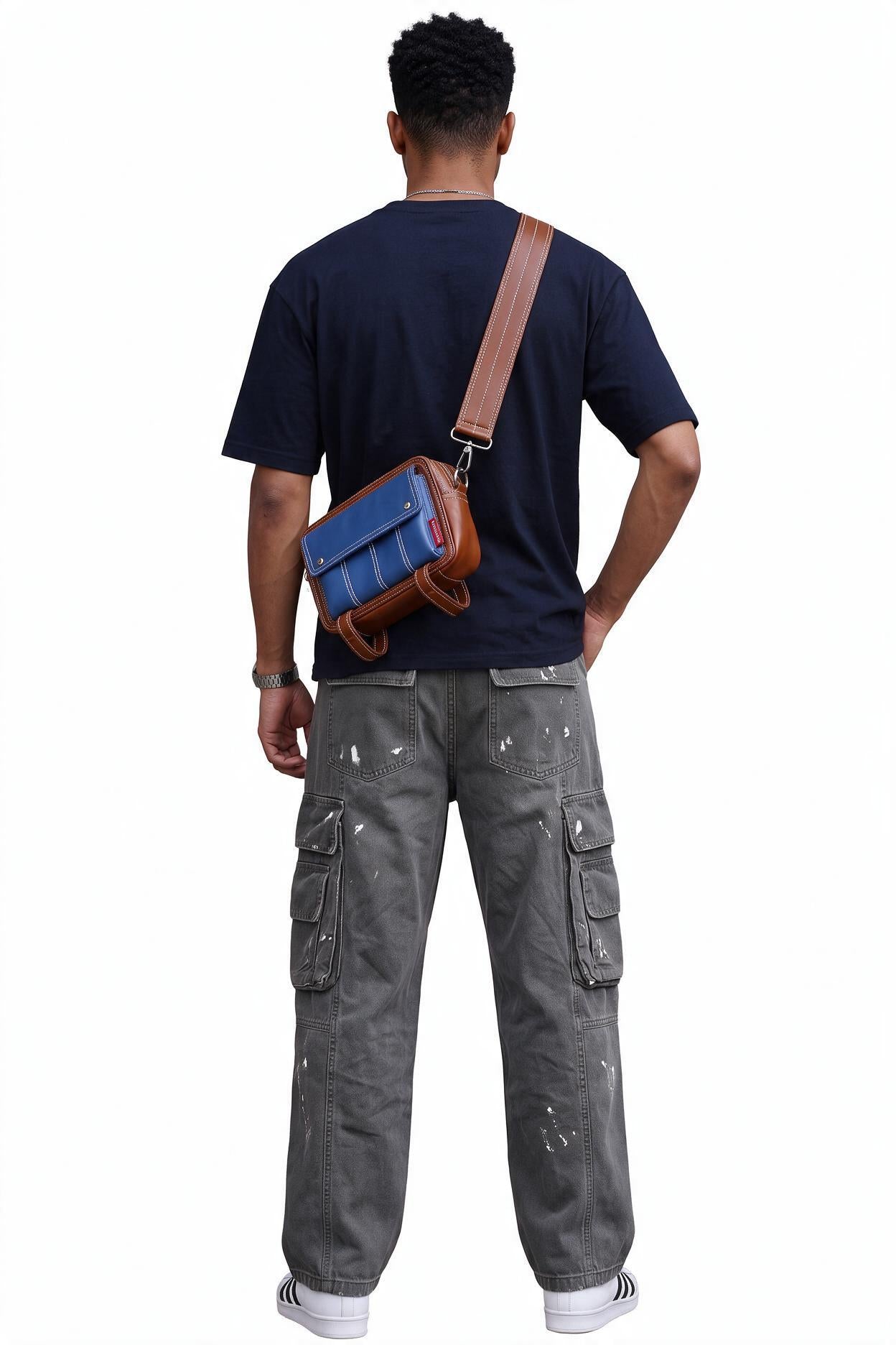 Grey Drawstring Straight Casual Trousers