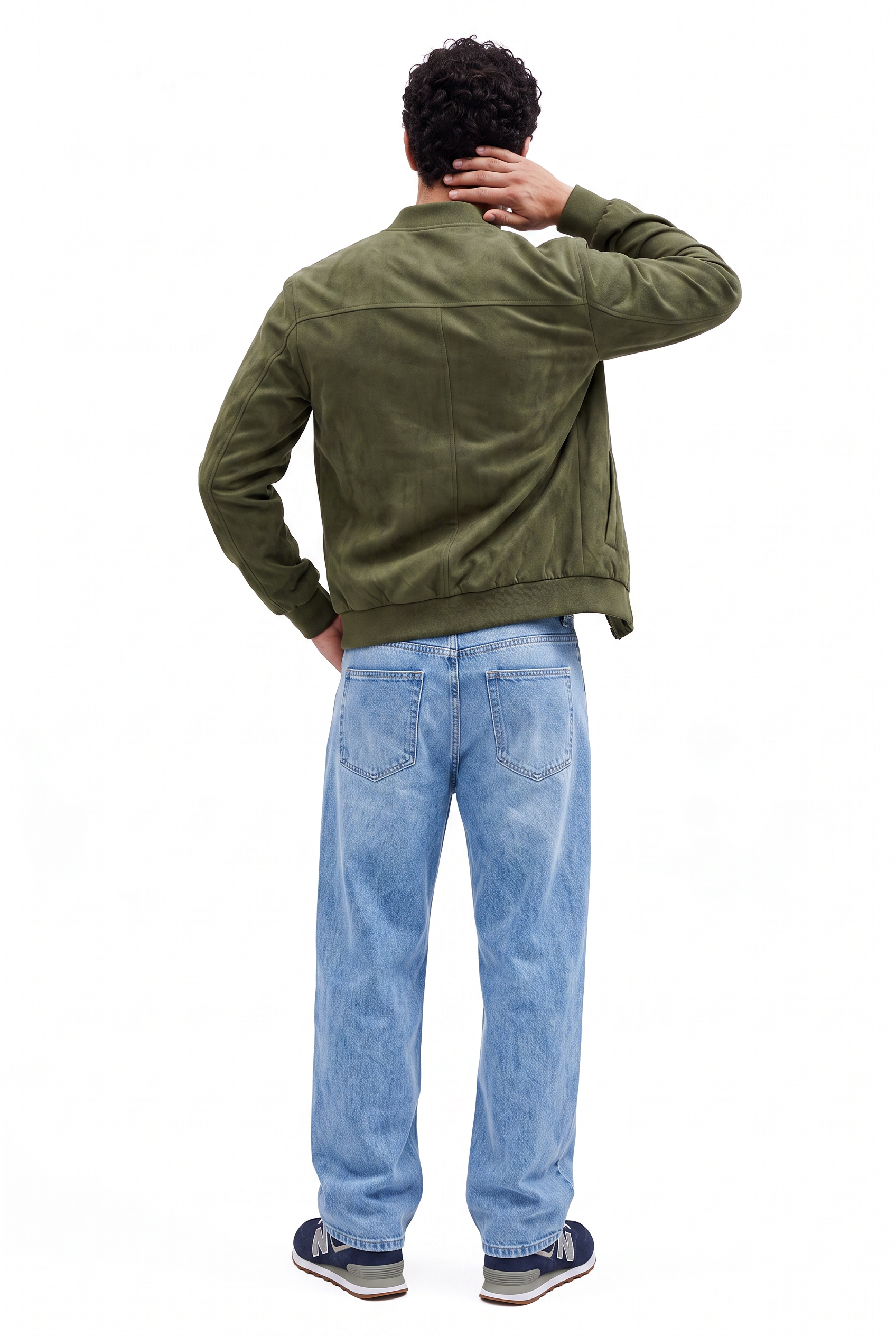 Olive Zip-Up Hooded Jacket