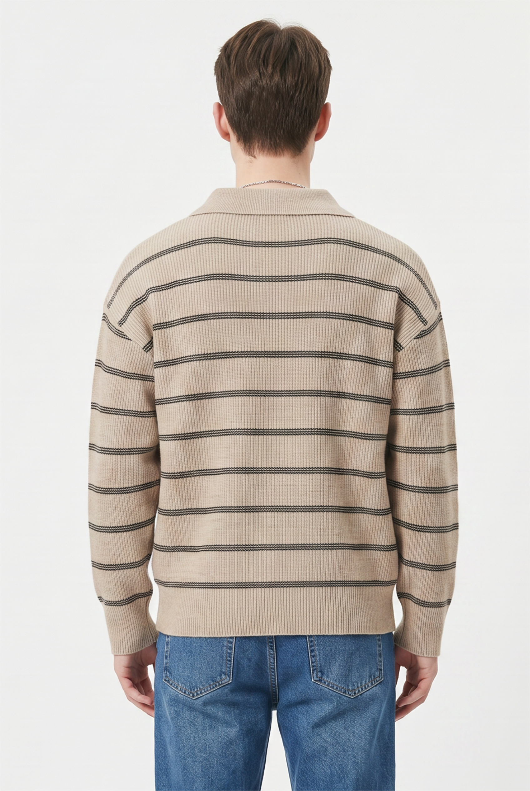 Beige Relaxed Oversized Tee