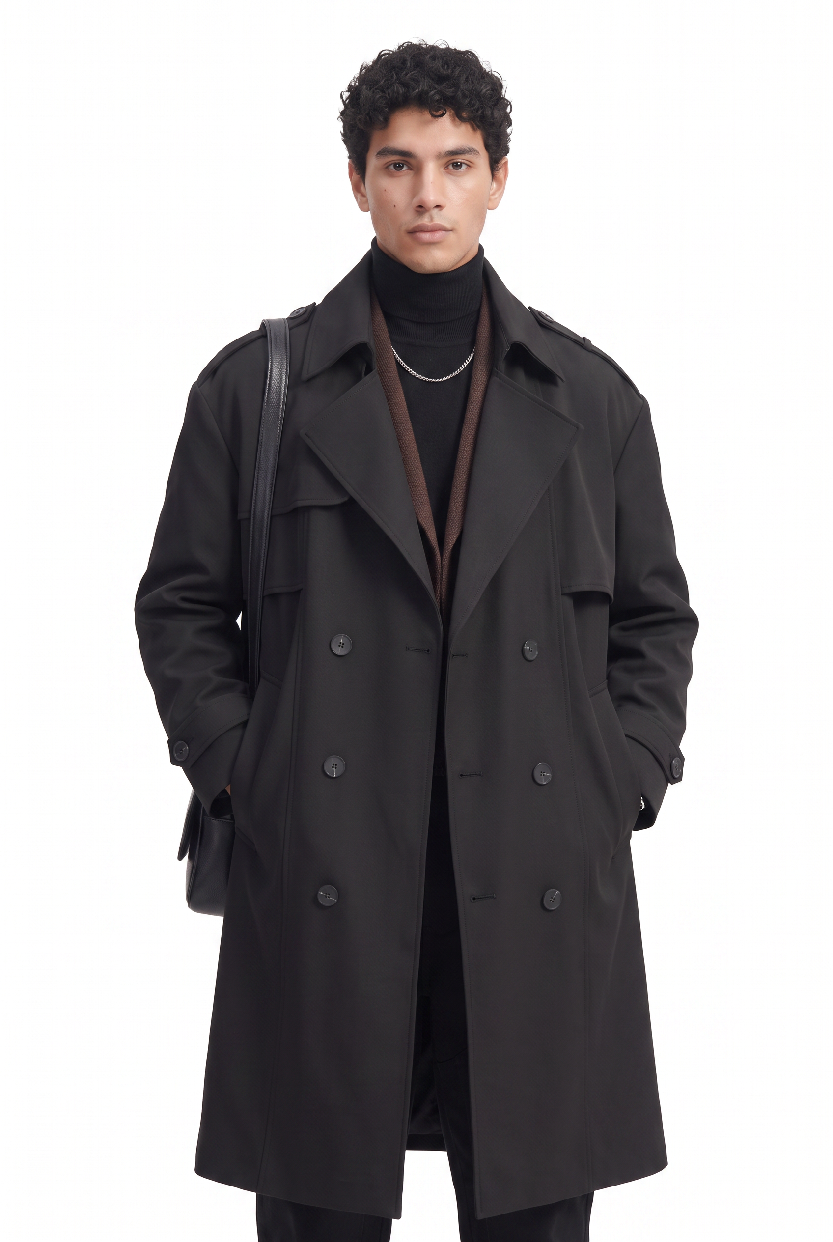 Black Slim Single-Button Blazer