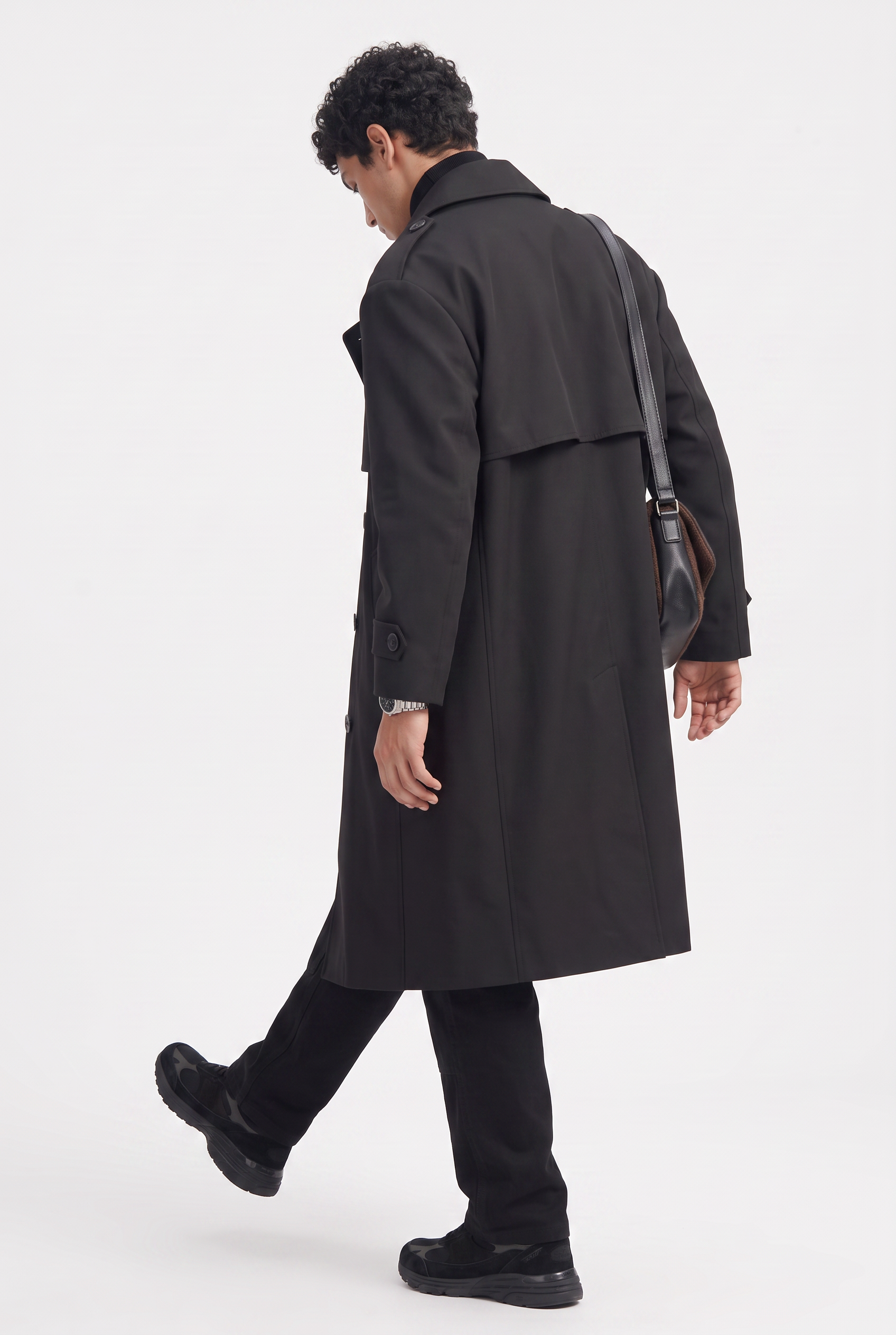 Black Slim Single-Button Blazer