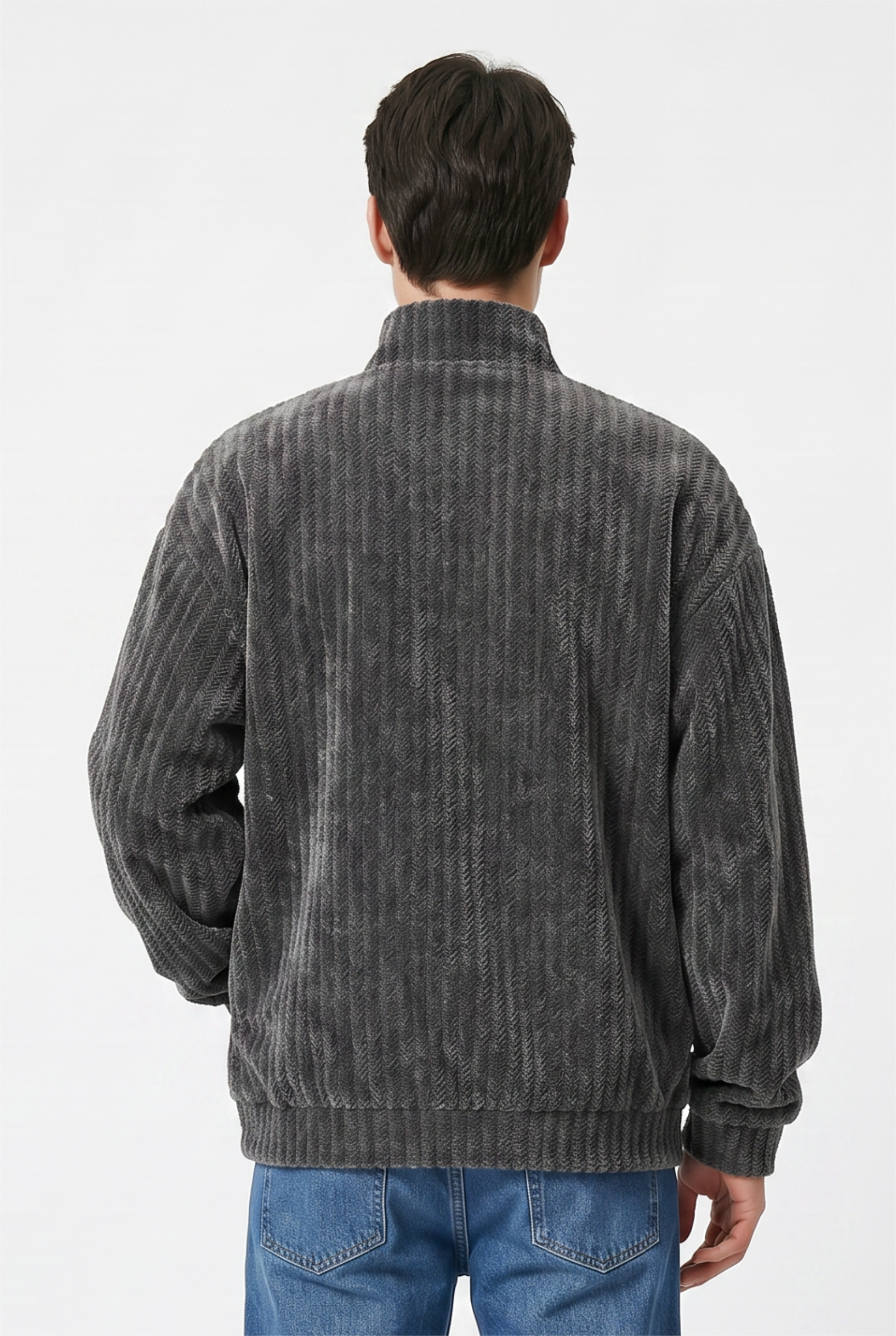 Grey Relaxed Dropped Shoulder Sweatshirt