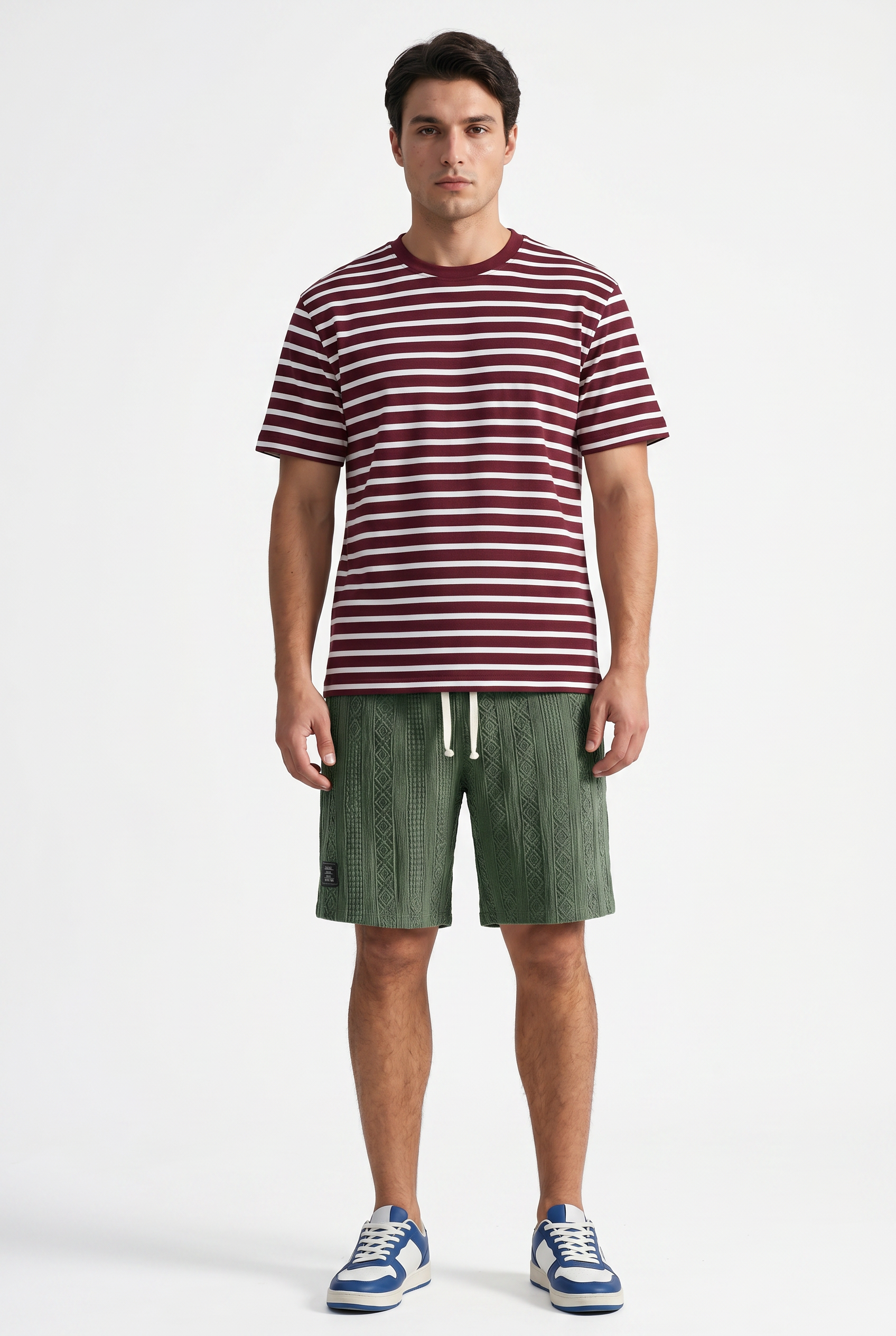 Green Relaxed Cargo Shorts