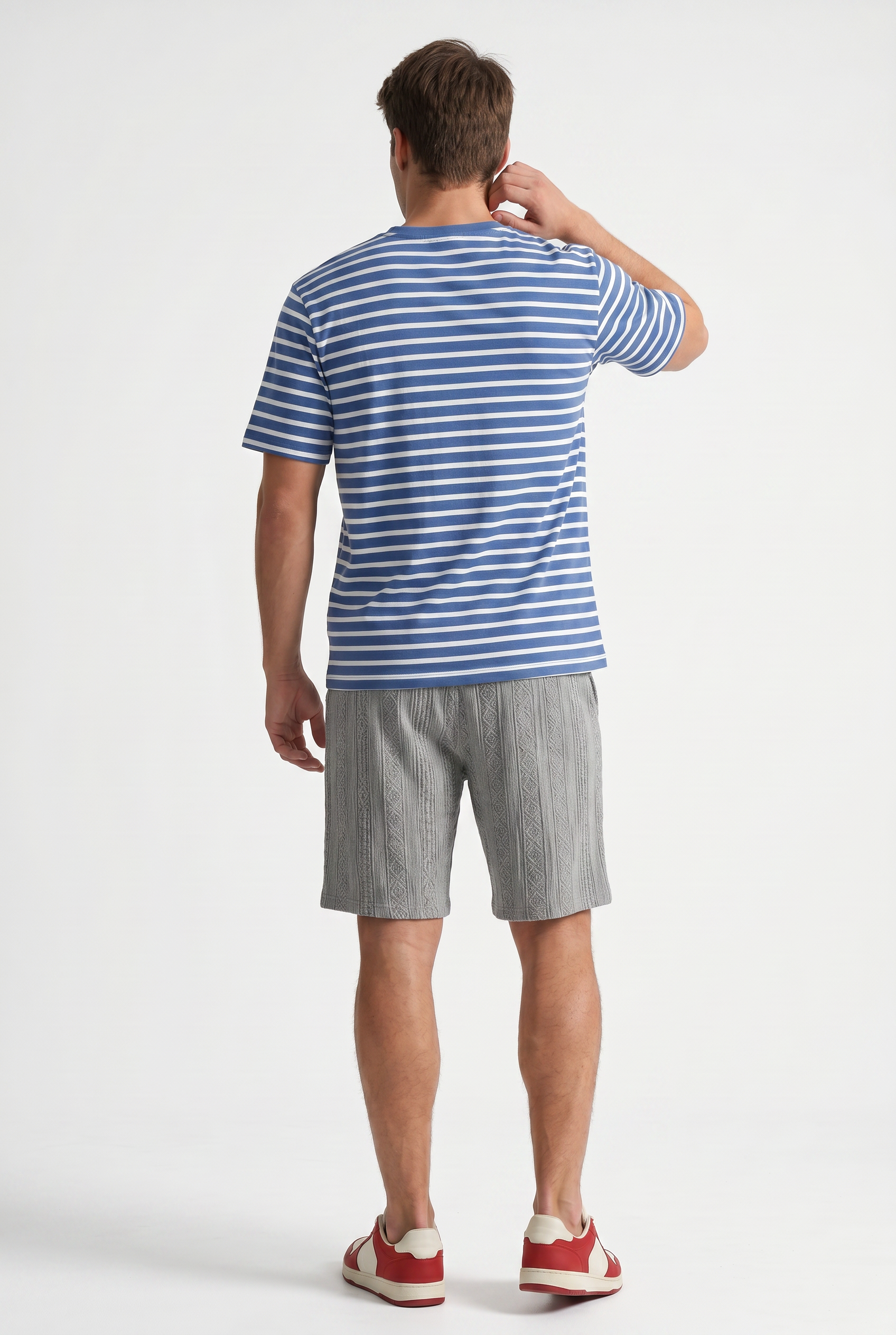 Grey Relaxed Casual Shorts