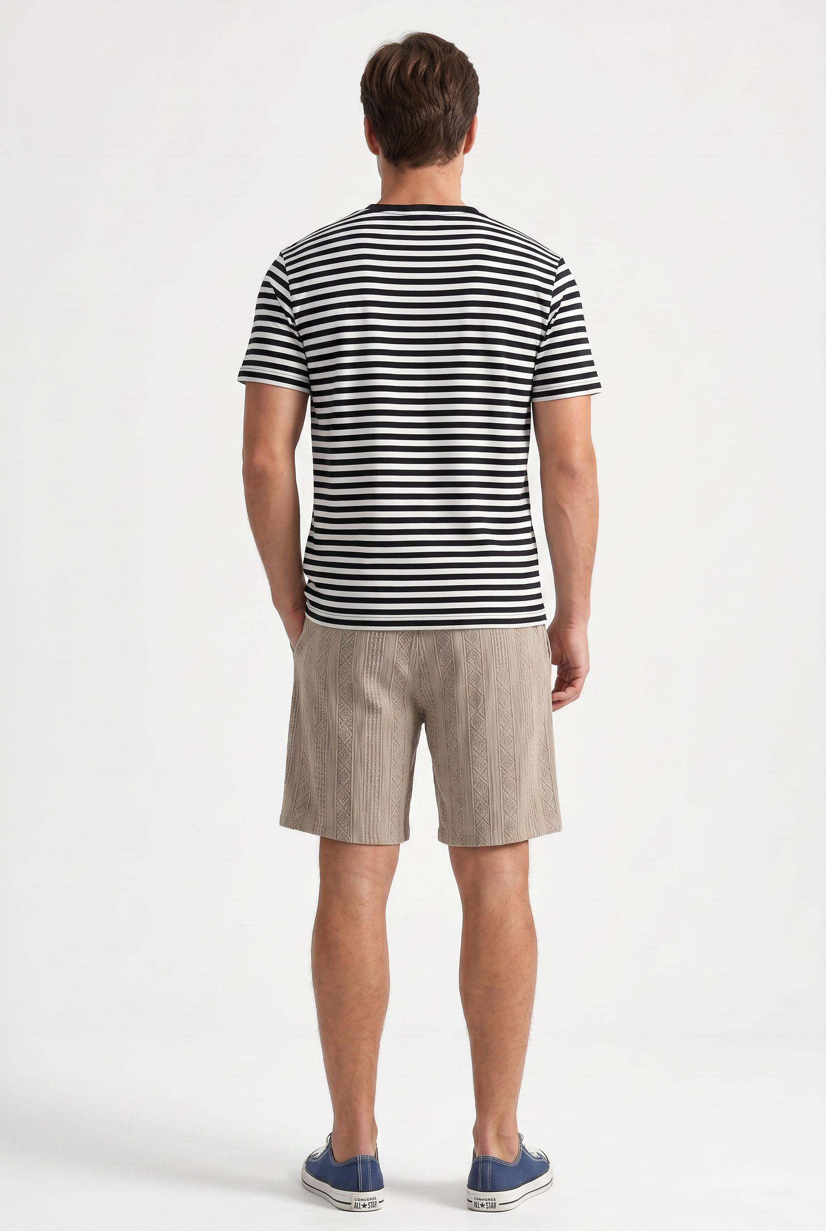 Nude Relaxed Casual Shorts