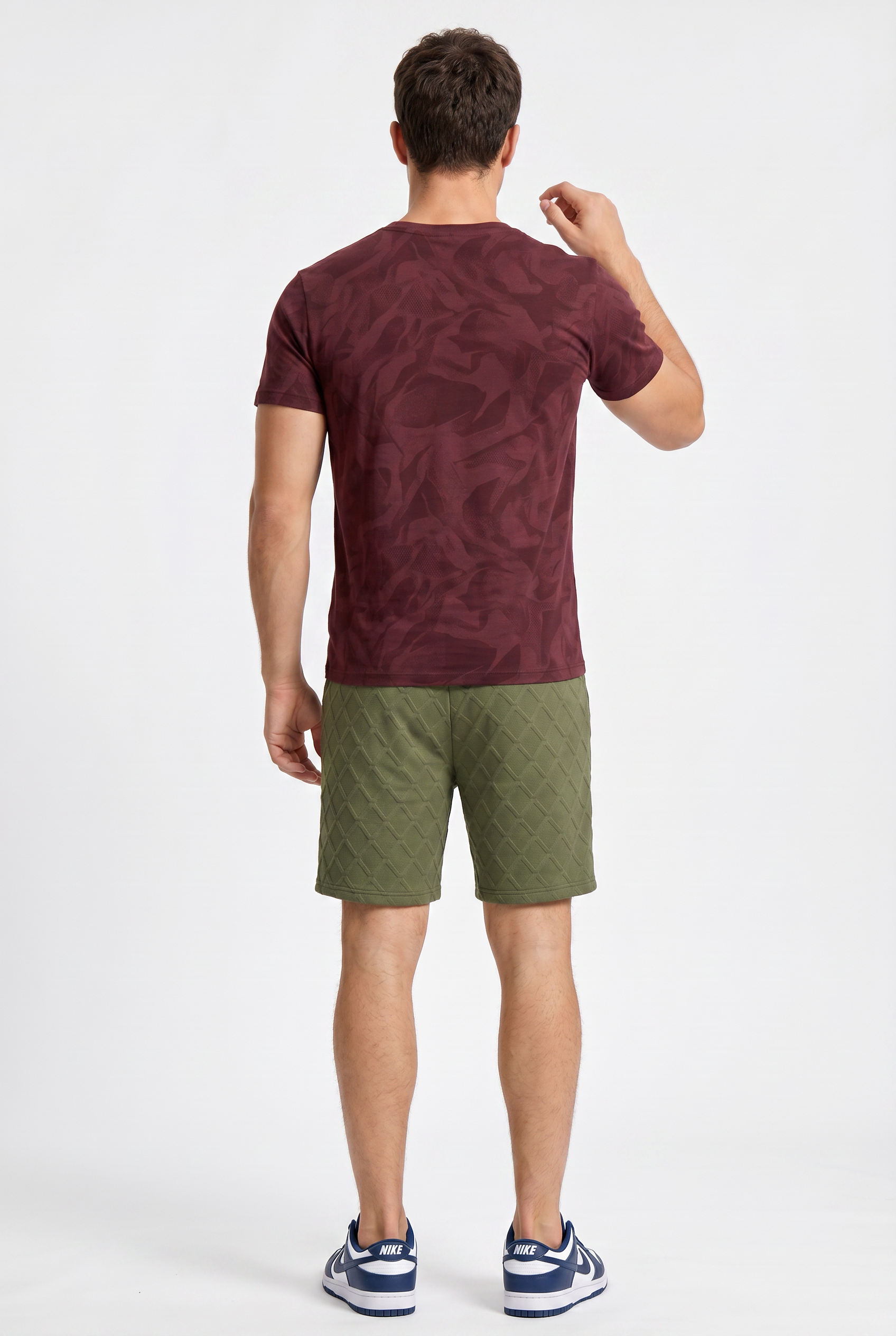 Green Relaxed Casual Shorts