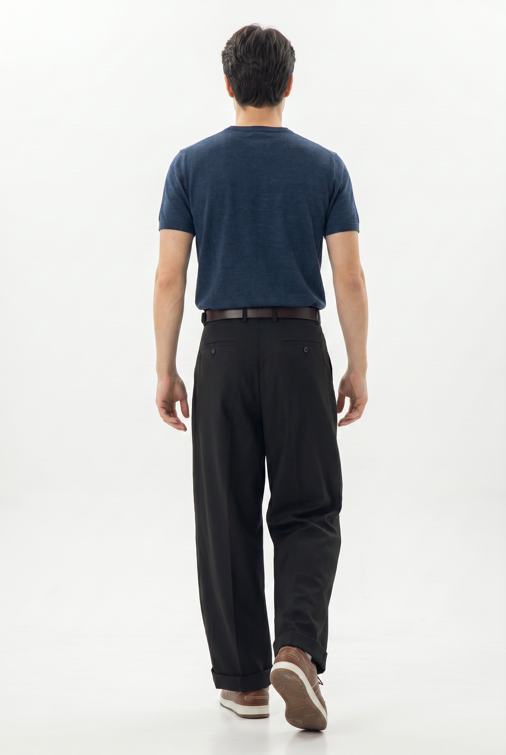 Black Relaxed Casual Trouser