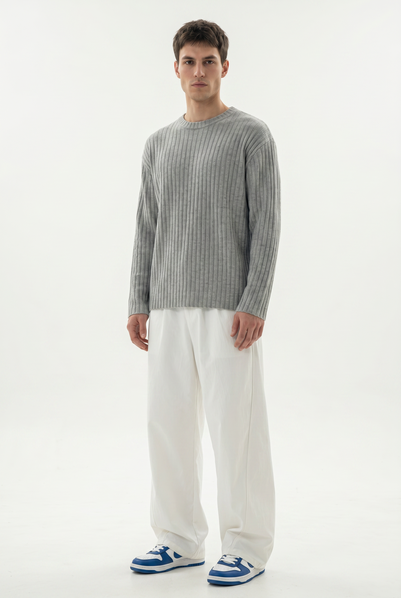 White Relaxed Casual Trouser