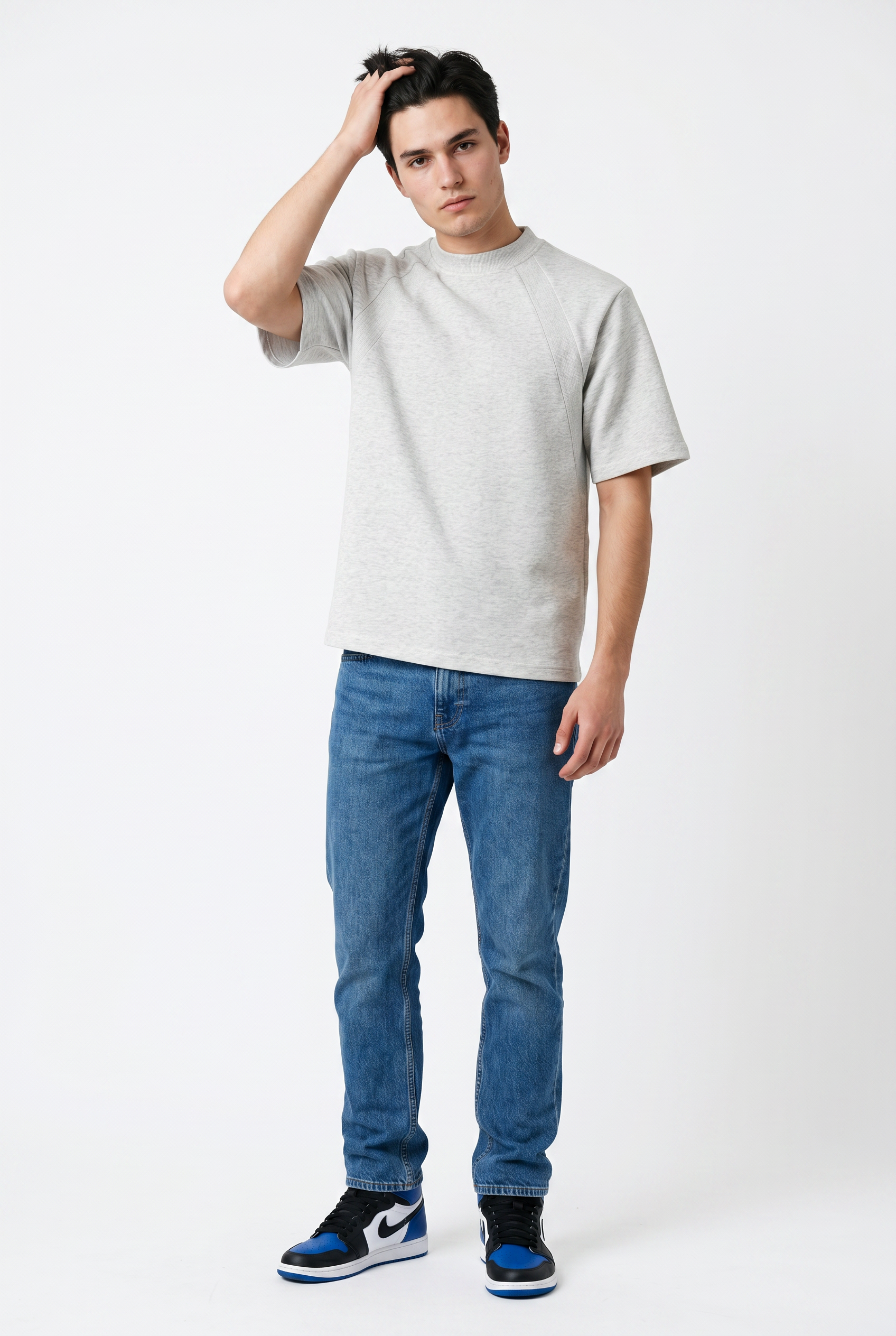 Grey Relaxed Oversized Tee