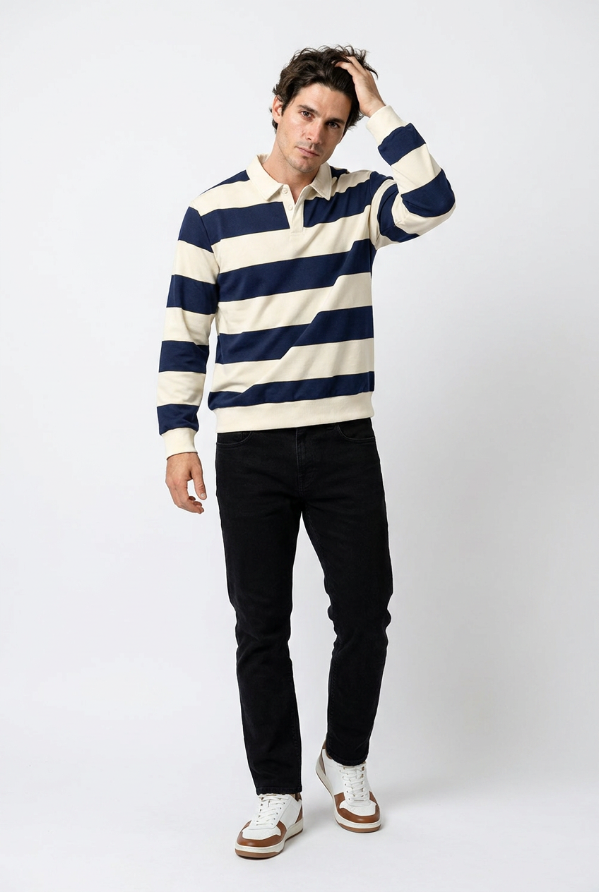 Blue Relaxed Oversized Tee