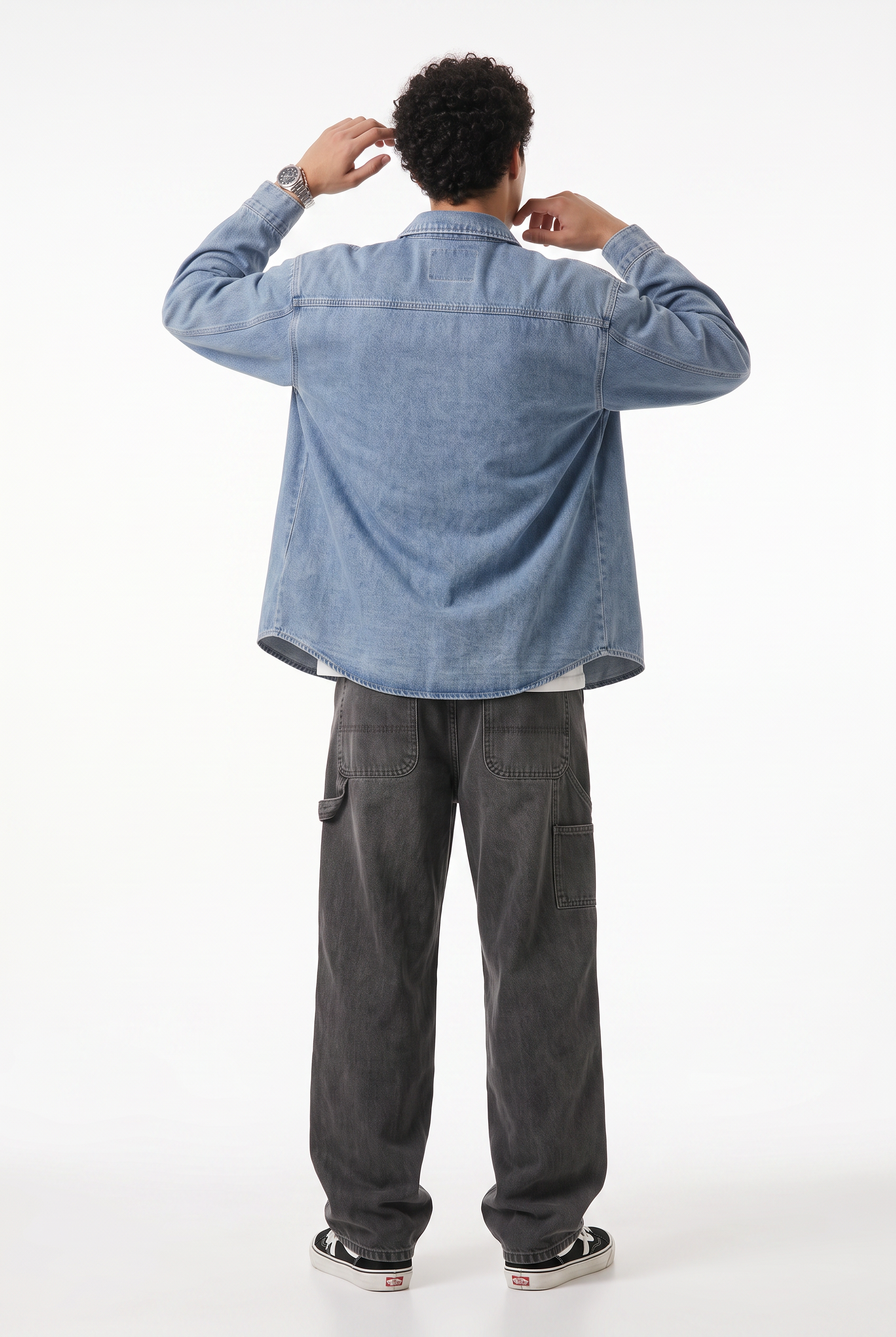 Sky Blue Chest Pocket Casual Shirt