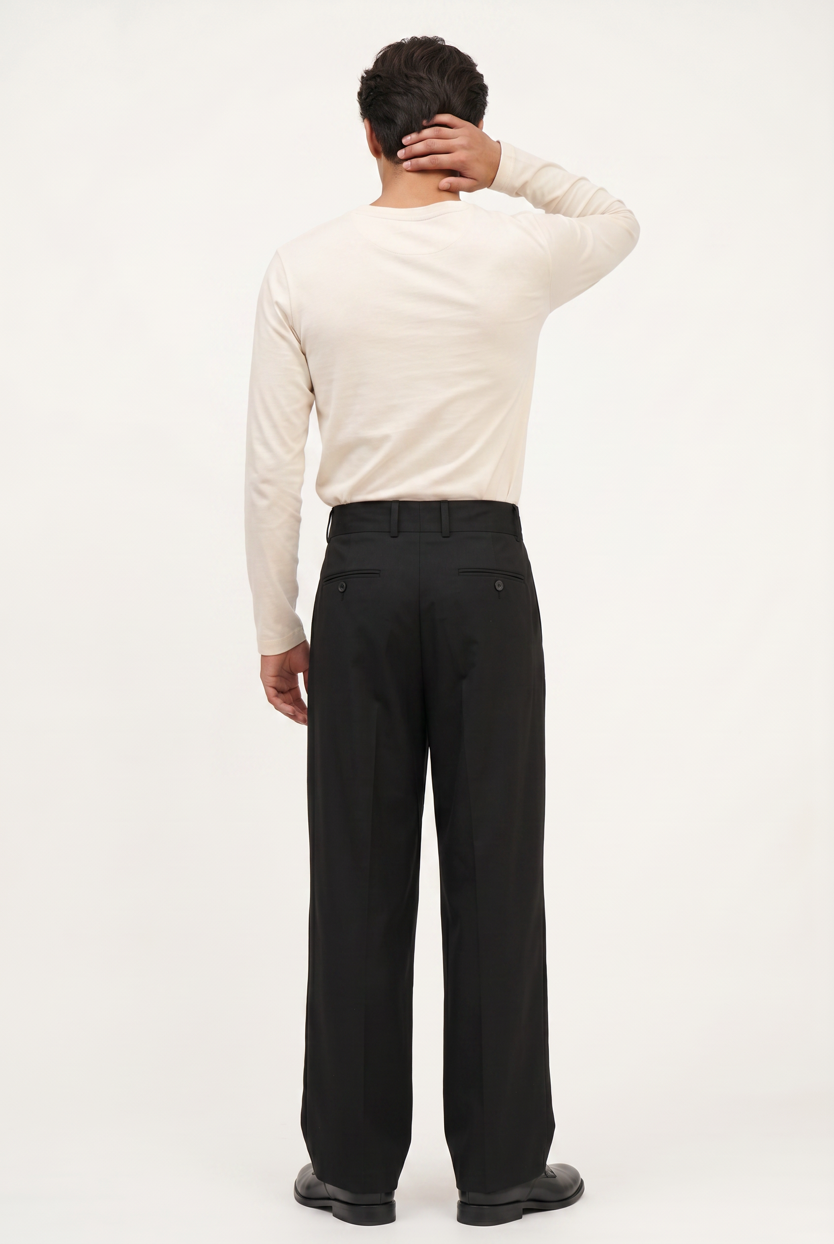 Black Relaxed Casual Trouser