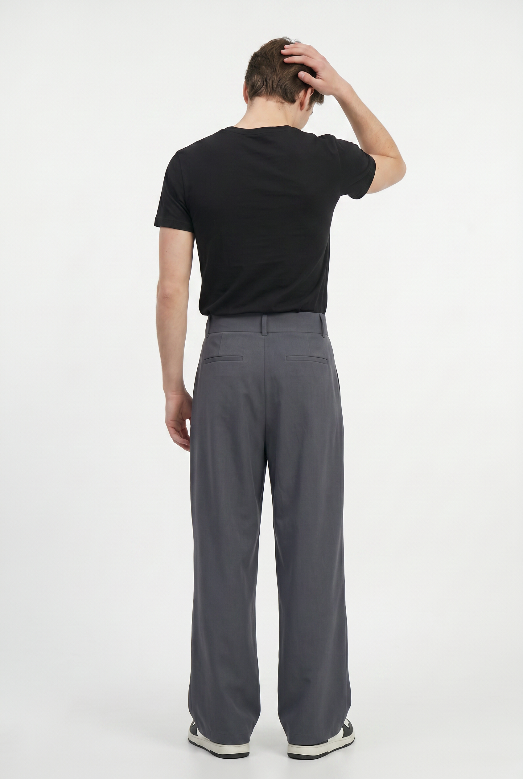 Grey Relaxed Casual Trouser