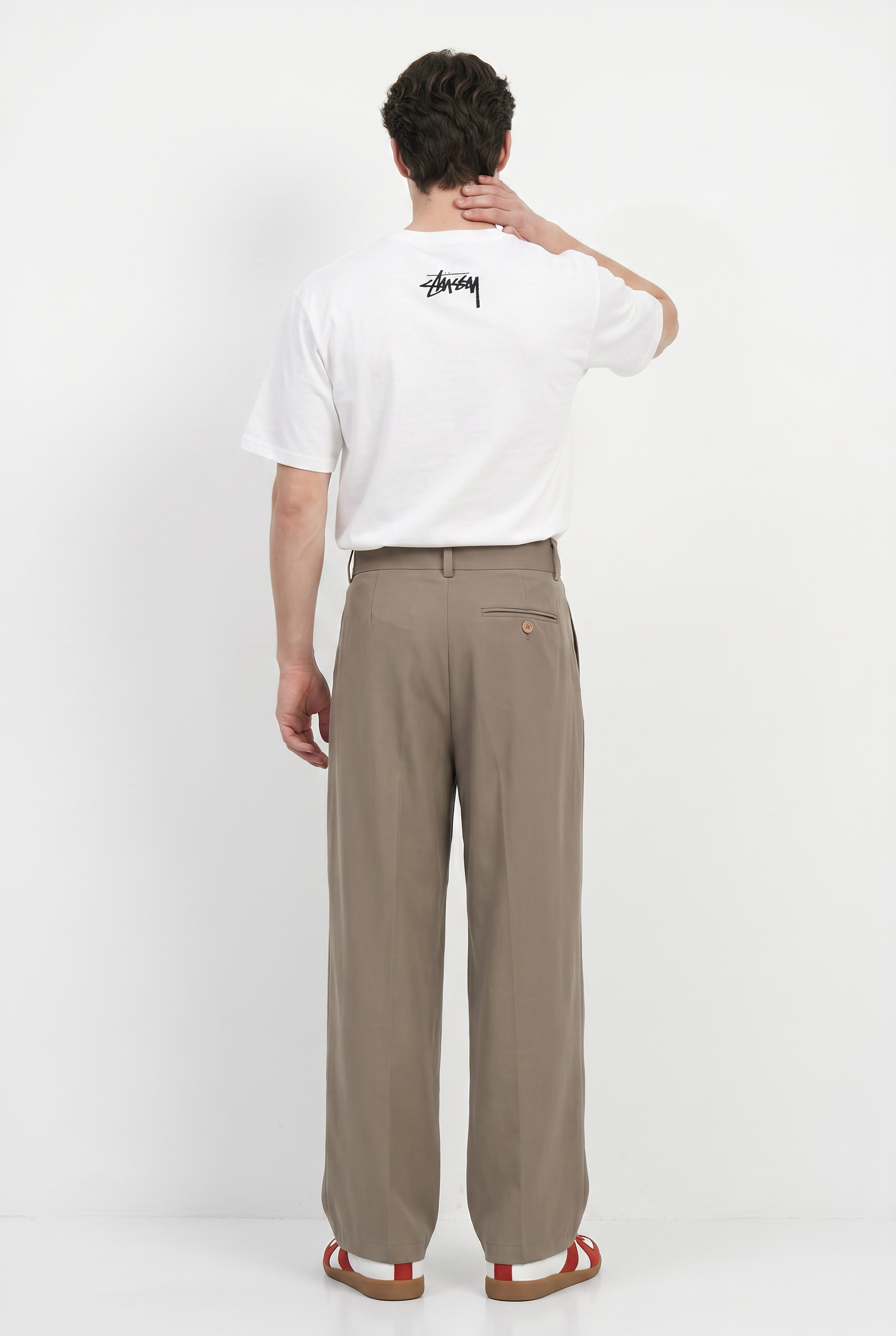 Taupe Relaxed Casual Trouser