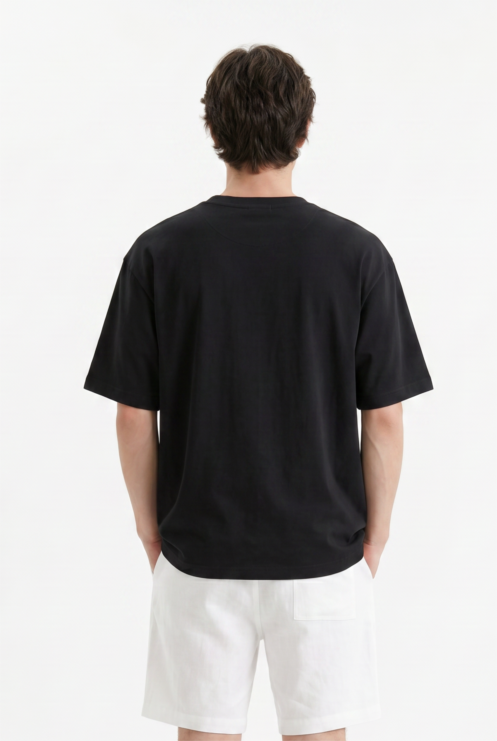Black Relaxed Graphic Tee