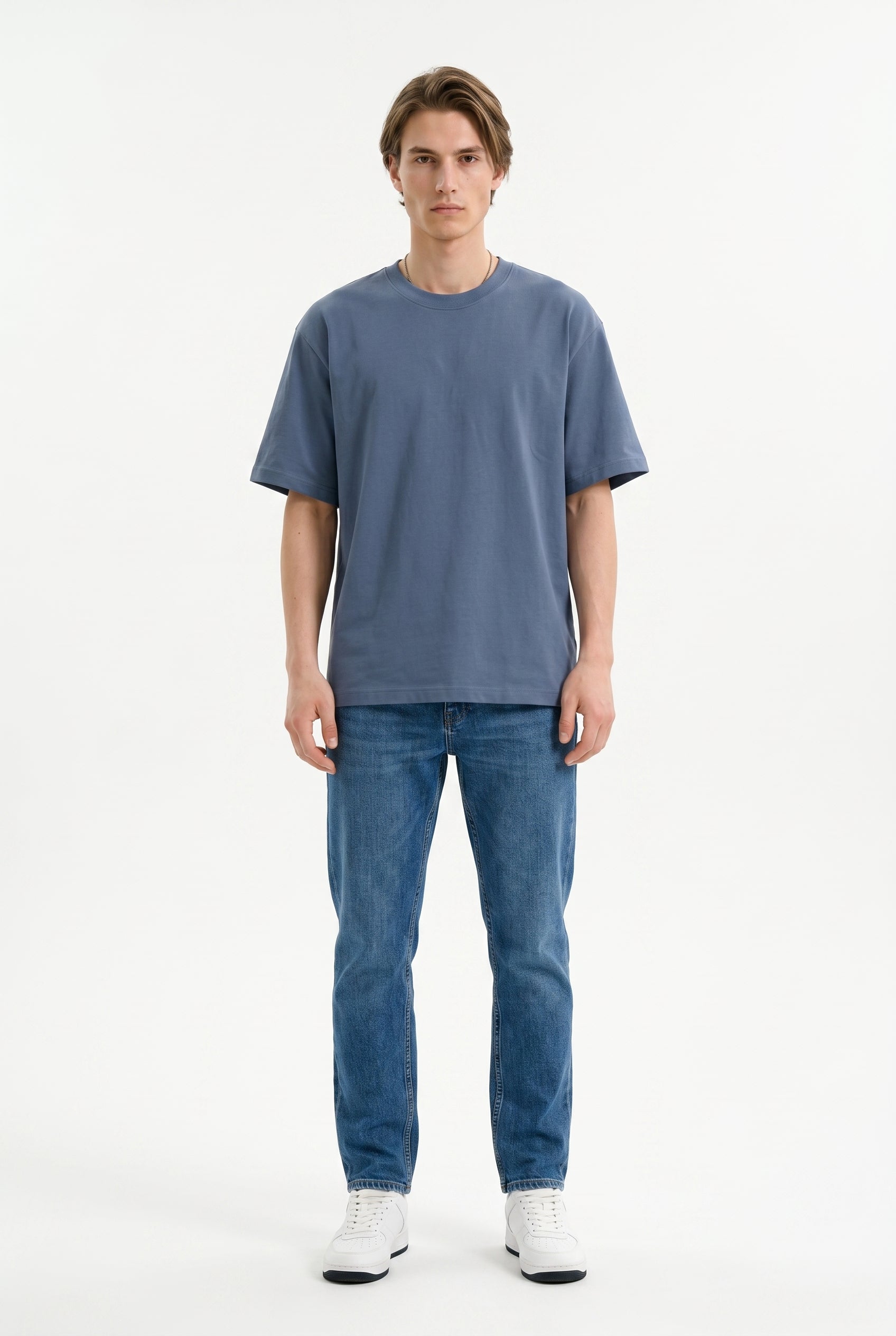Blue Relaxed Graphic Tee